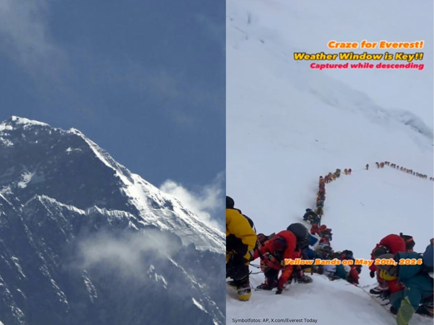 Unglück am Mount Everest.