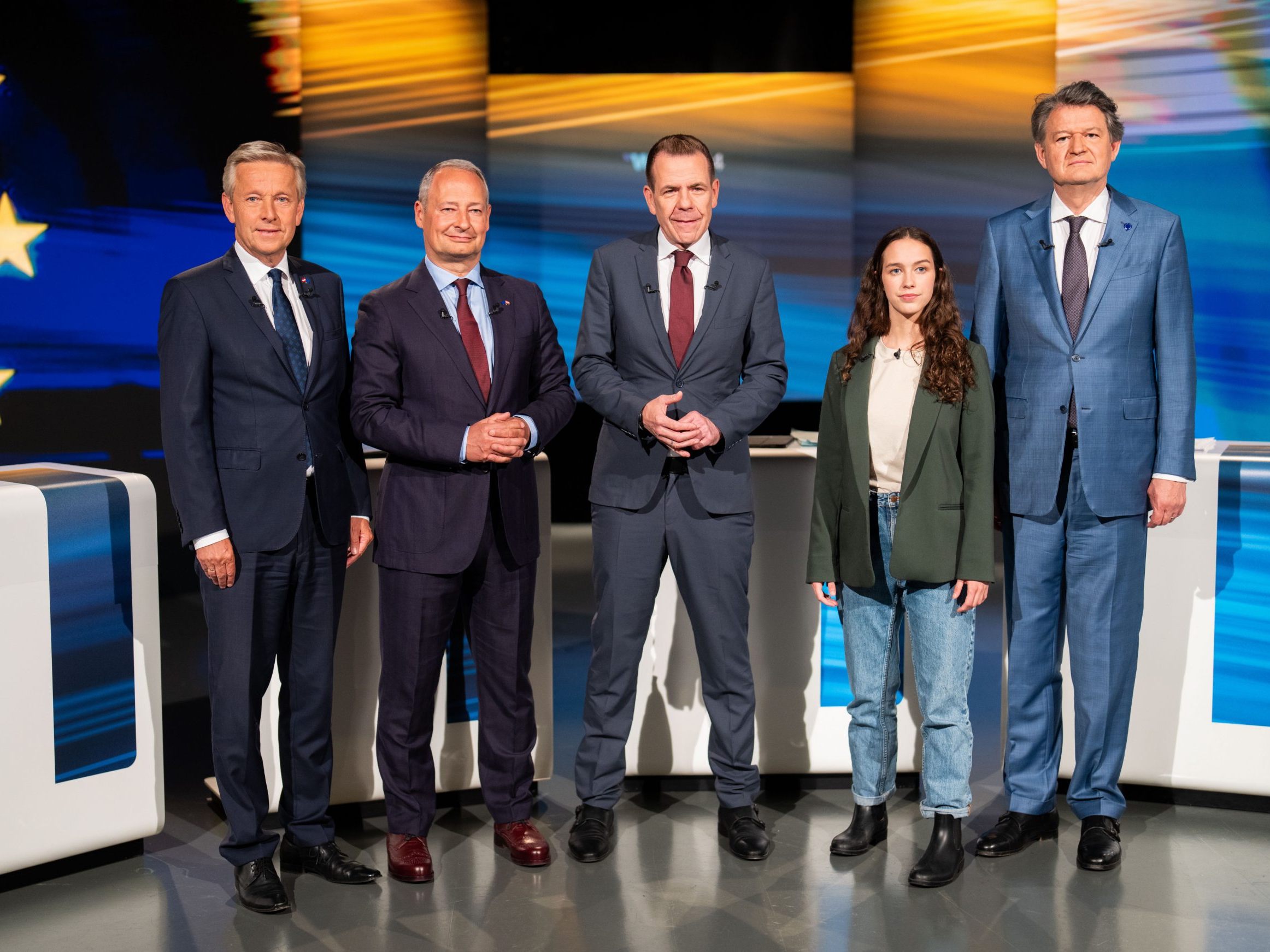 Erste Trendprognose zur EU-Wahl in Österreich.