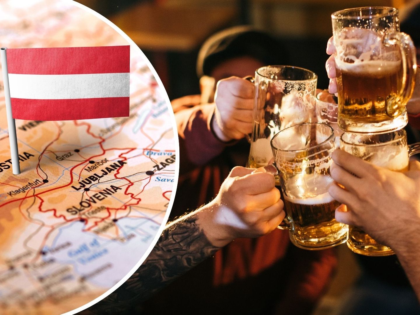 In Österreich werden dafür vergleichsweise weniger Spirituosen konsumiert.