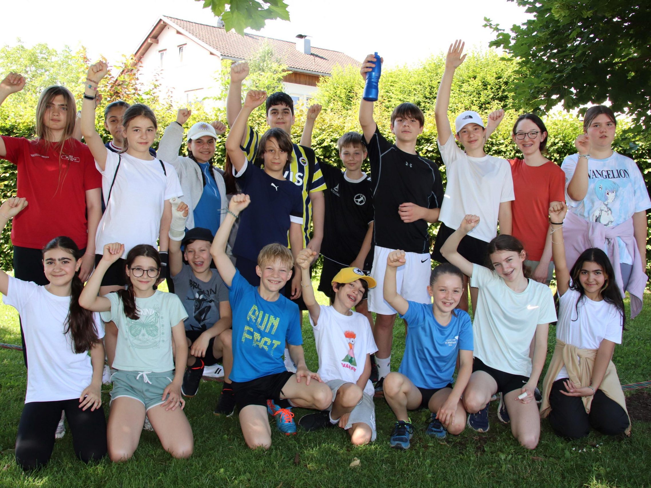 Die 2b Klasse der MS Wolfurt freute sich über den 5. Platz.