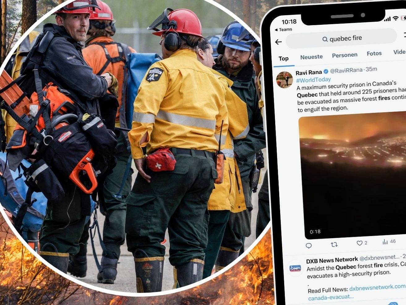 Hunderte Menschen sind in Kanada wegen Waldbränden evakuiert worden.