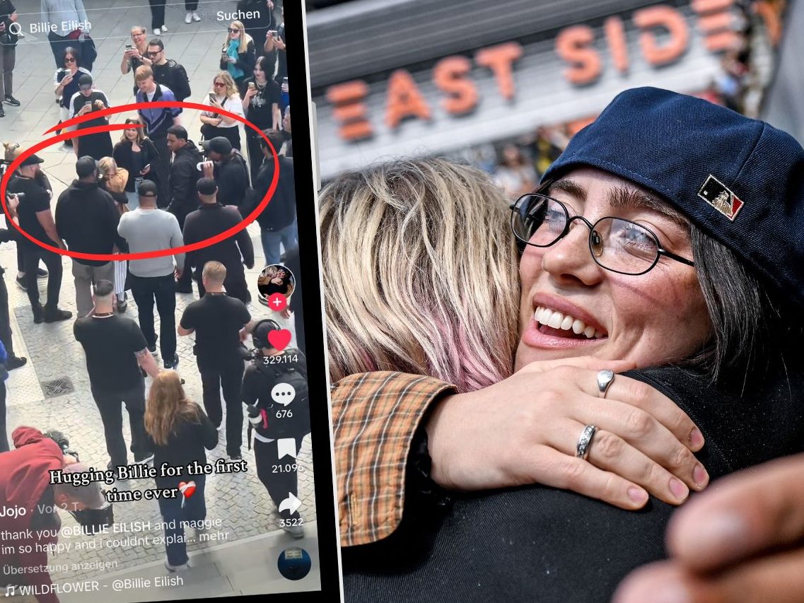 Emotionale Begegnung: Fan trifft Billie Eilish und kann seine Freude kaum in Worte fassen.
