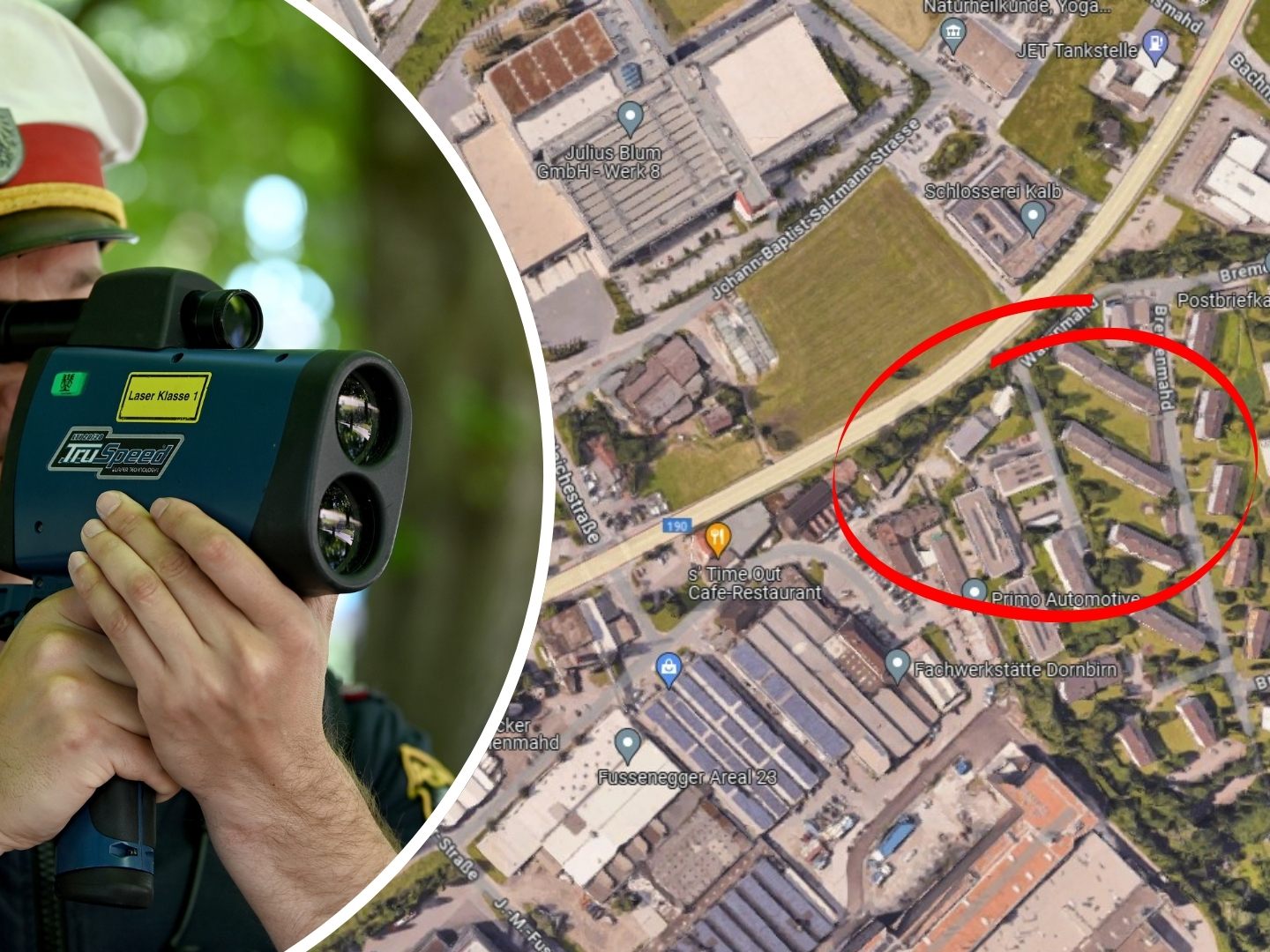 Der 24-Jährige flüchtete vor einer Kontrolle der Polizei, und wurde im Trockenturmweg angehalten. (Symbolbild)
