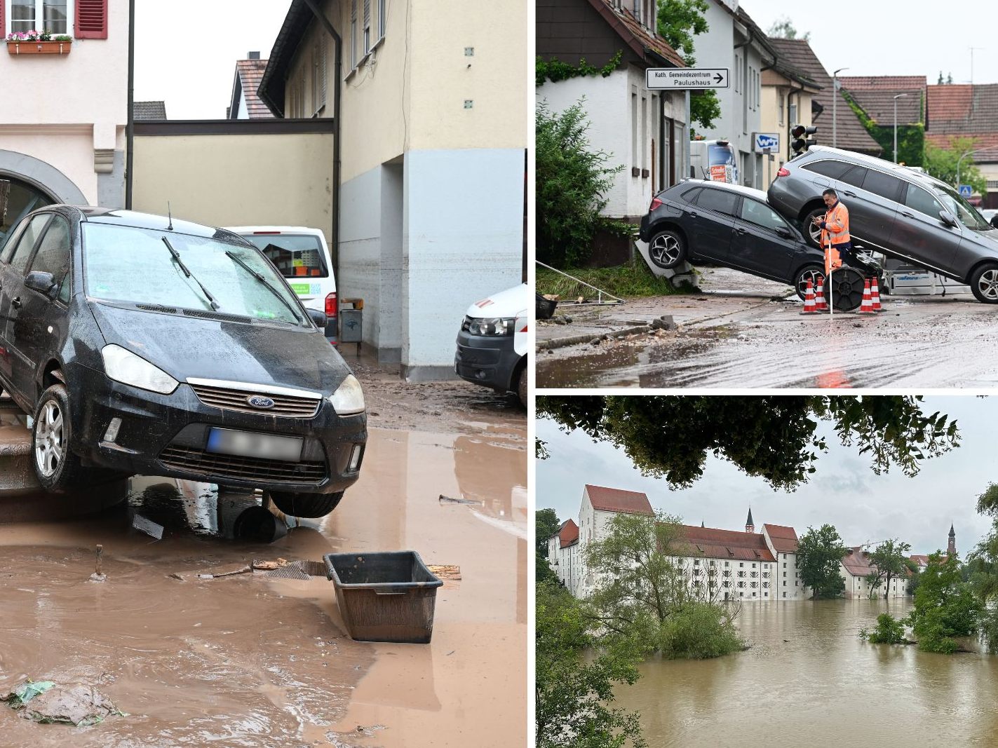 Hochwasser in Süddeutschland: Lage in Bayern bleibt kritisch.
