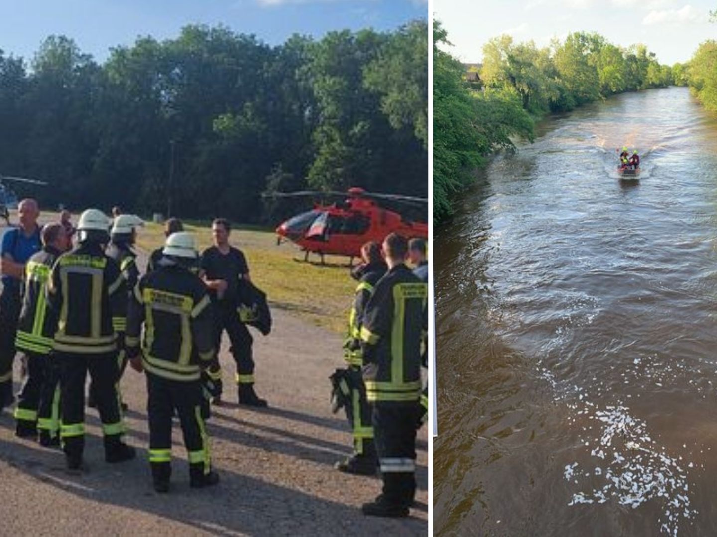 Die Einsatzkräfte konnten die Frau aus dem Fluss retten.
