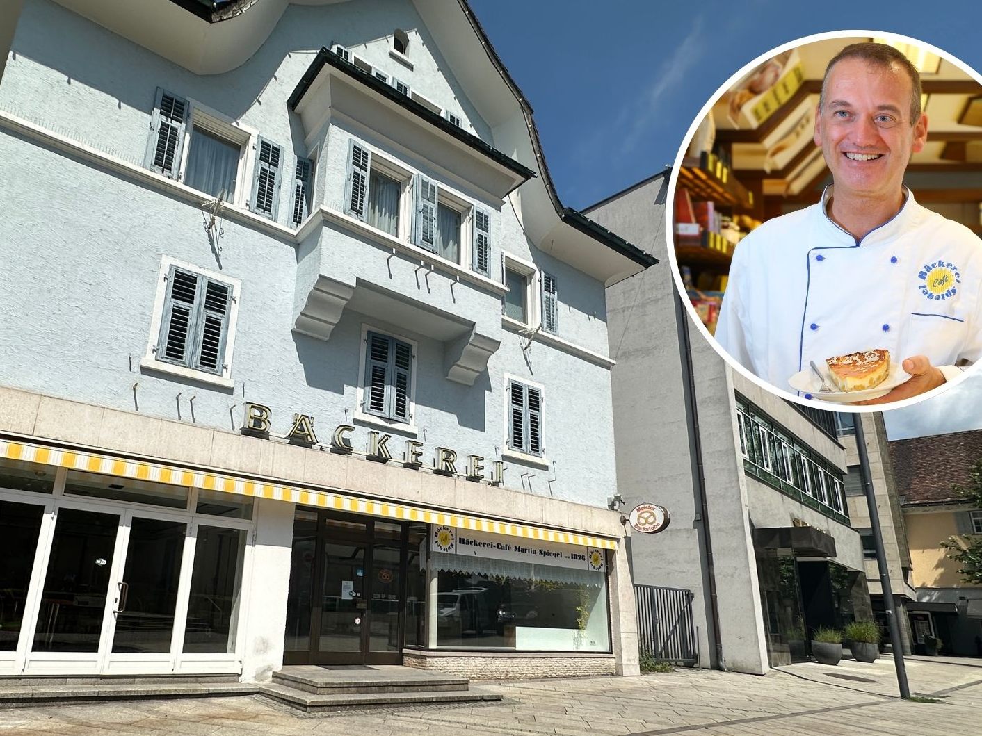 Ein Dornbirner Bäckermeister verabschiedete sich von seinen Kunden.