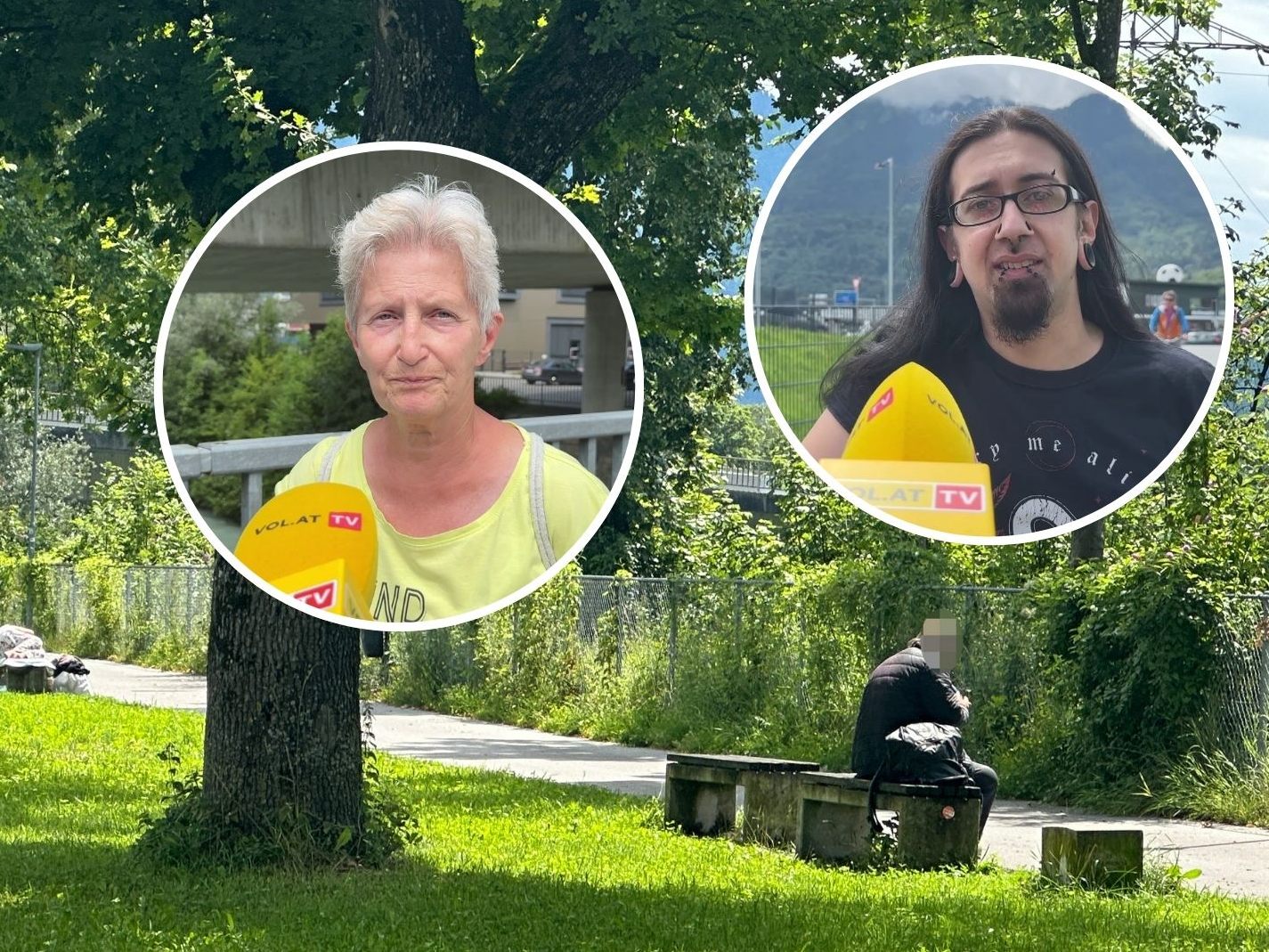 Wie denken Passanten über die Obdachlosen hinterm Bahnhof?