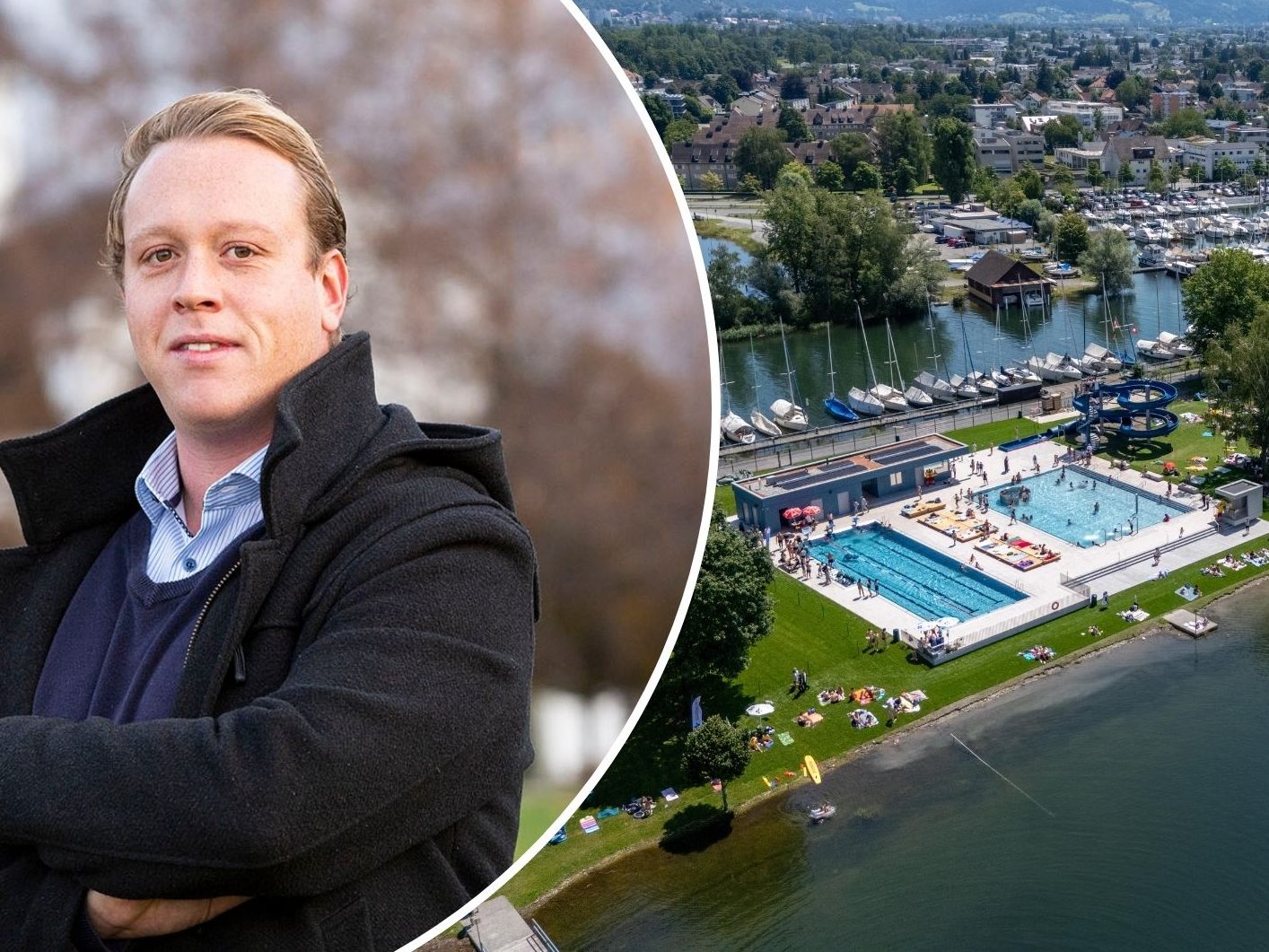 VP-Chef René Bickel reagiert auf die Kritik am Strandbad.