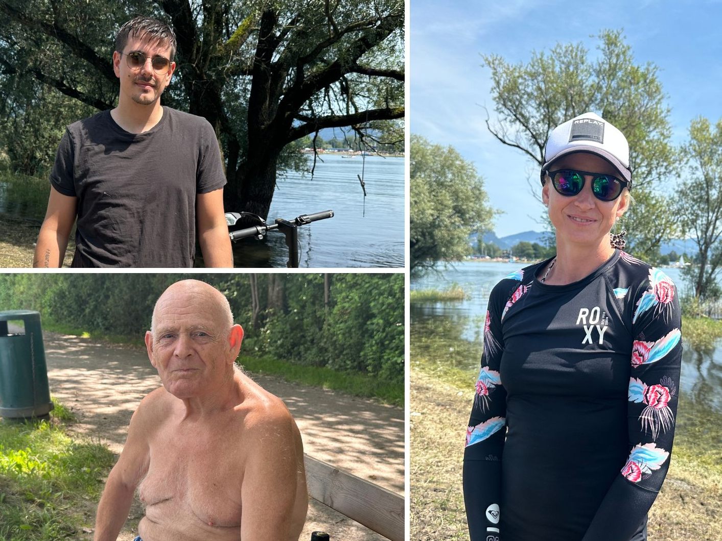 Stört das Resthochwasser beim Baden im Bodensee?