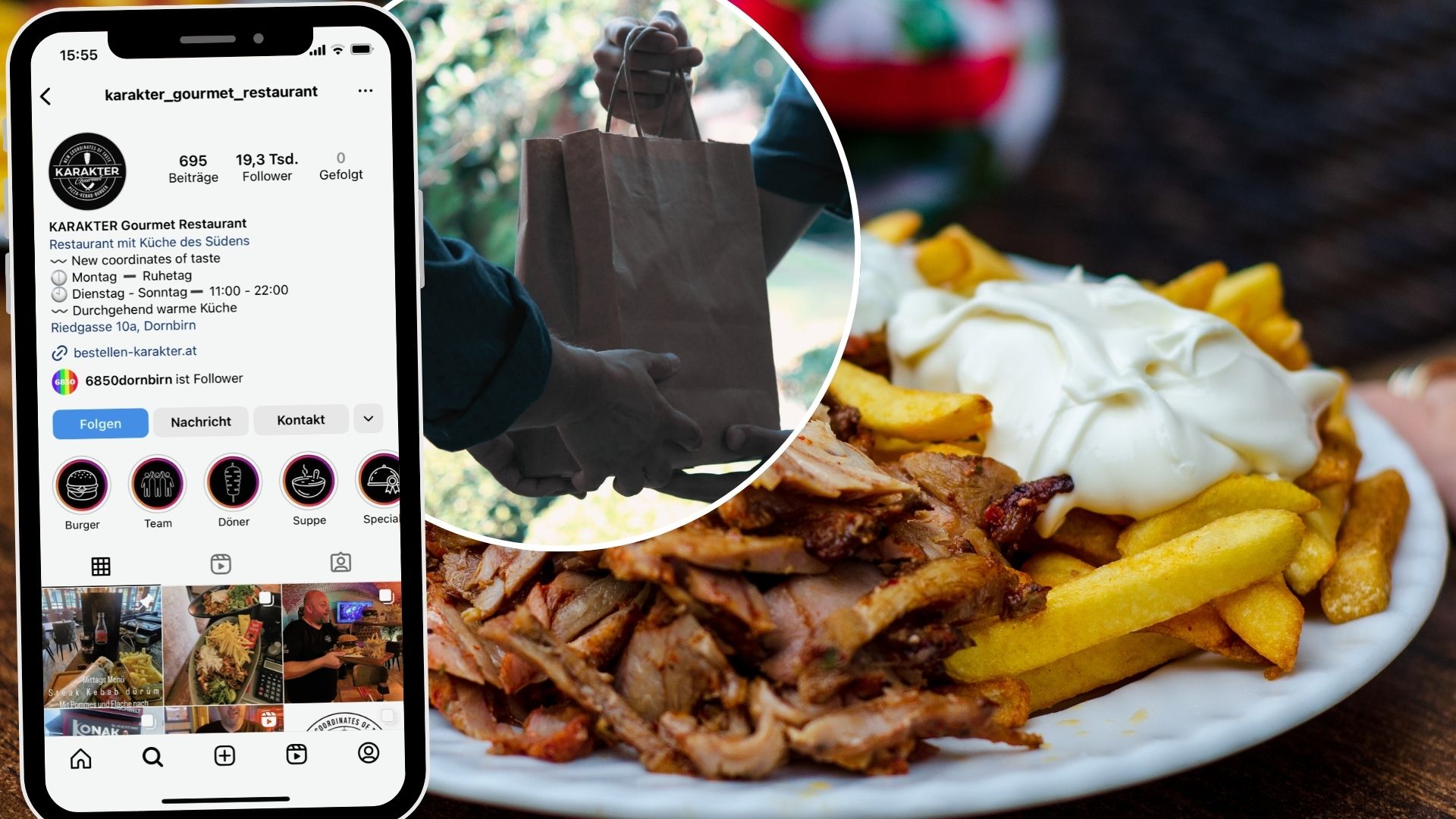 Das Restaurant bietet eine Vielzahl von Speisen. 