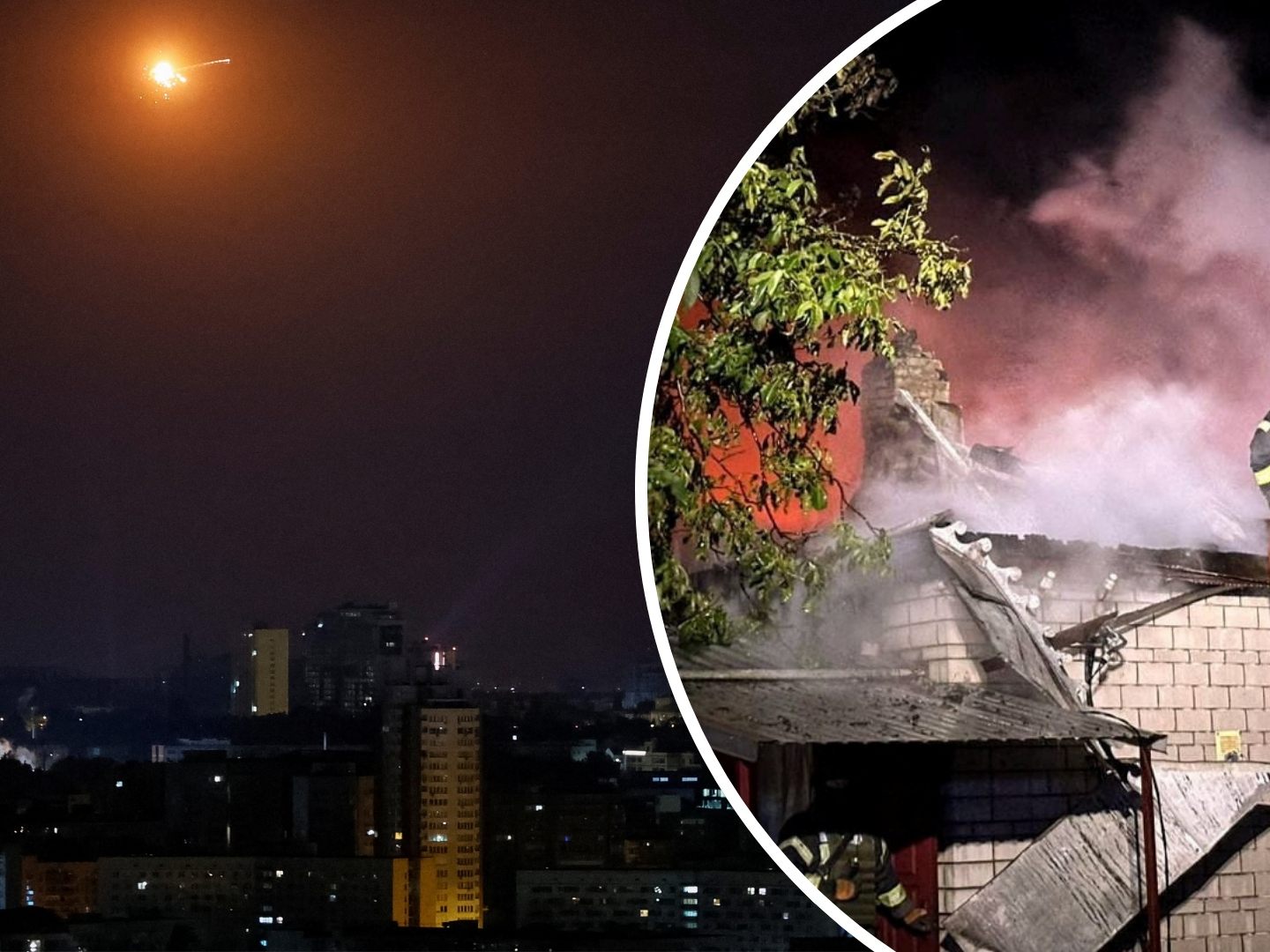 Russland griff ukrainische Hauptstadt mit über 40 Kampfdrohnen an.