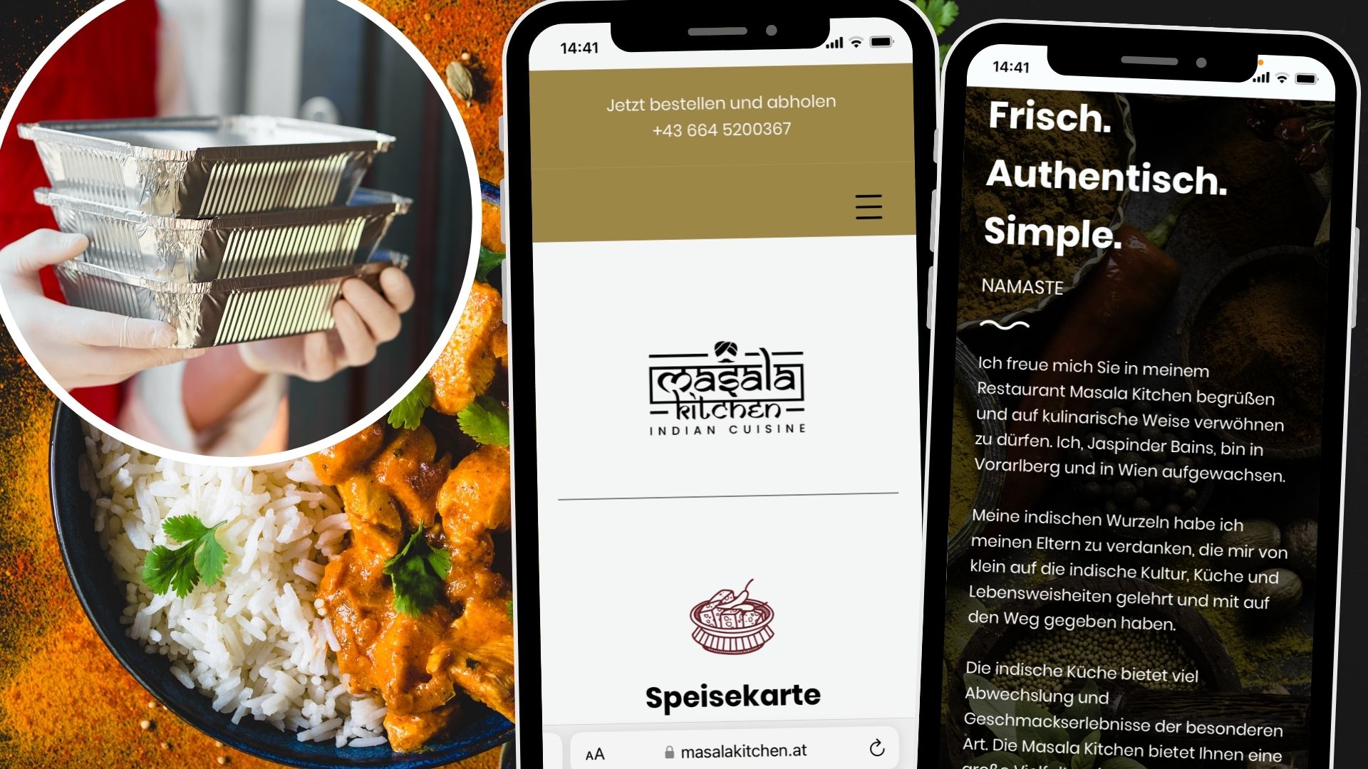 Das Restaurant bietet eine breite Palette an indischen Spezialitäten. 