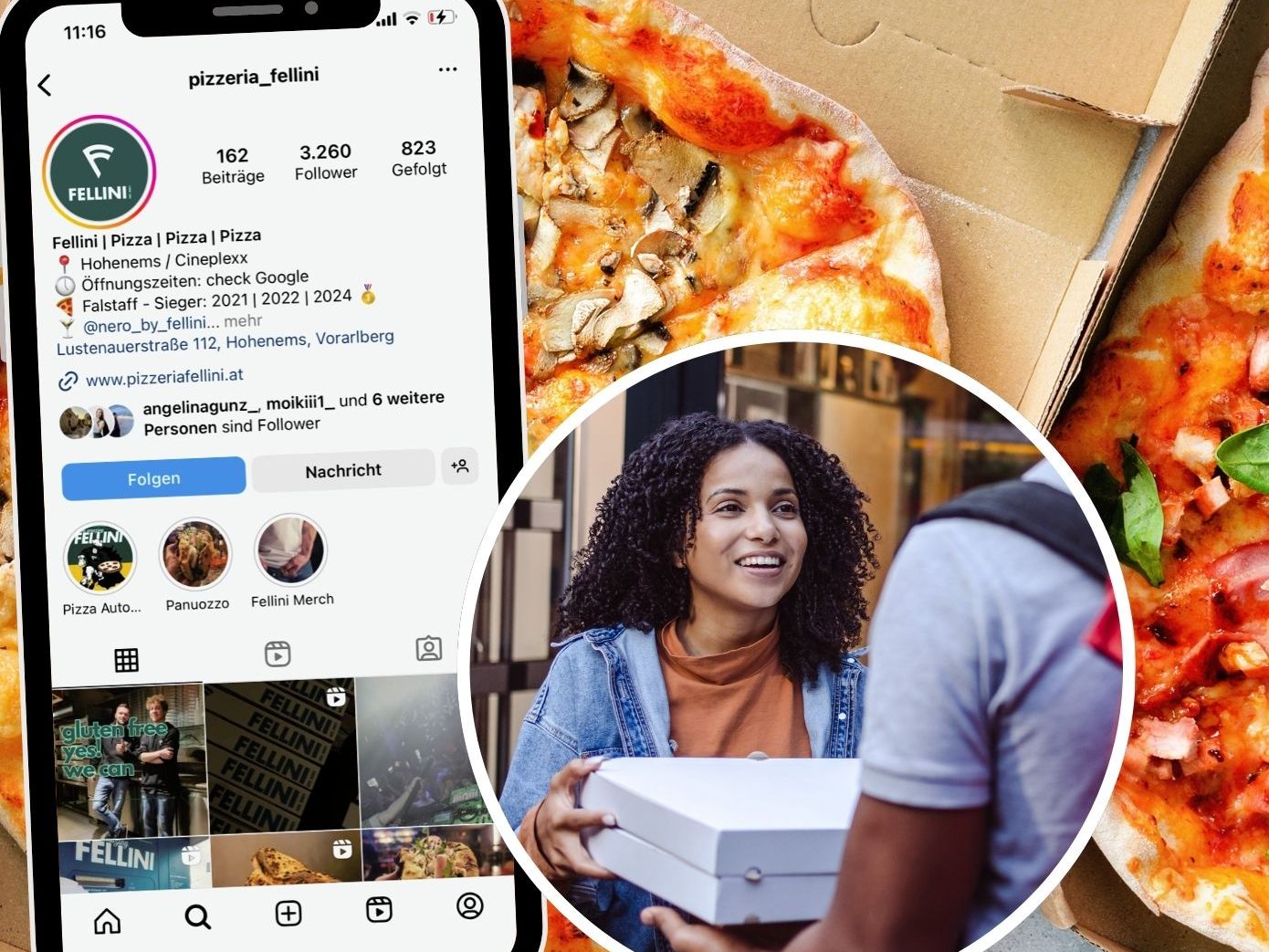 Die Pizzeria Fellini in Hohenems ist bekannt für ihre preisgekrönte Pizza und ihren schnellen Lieferservice.