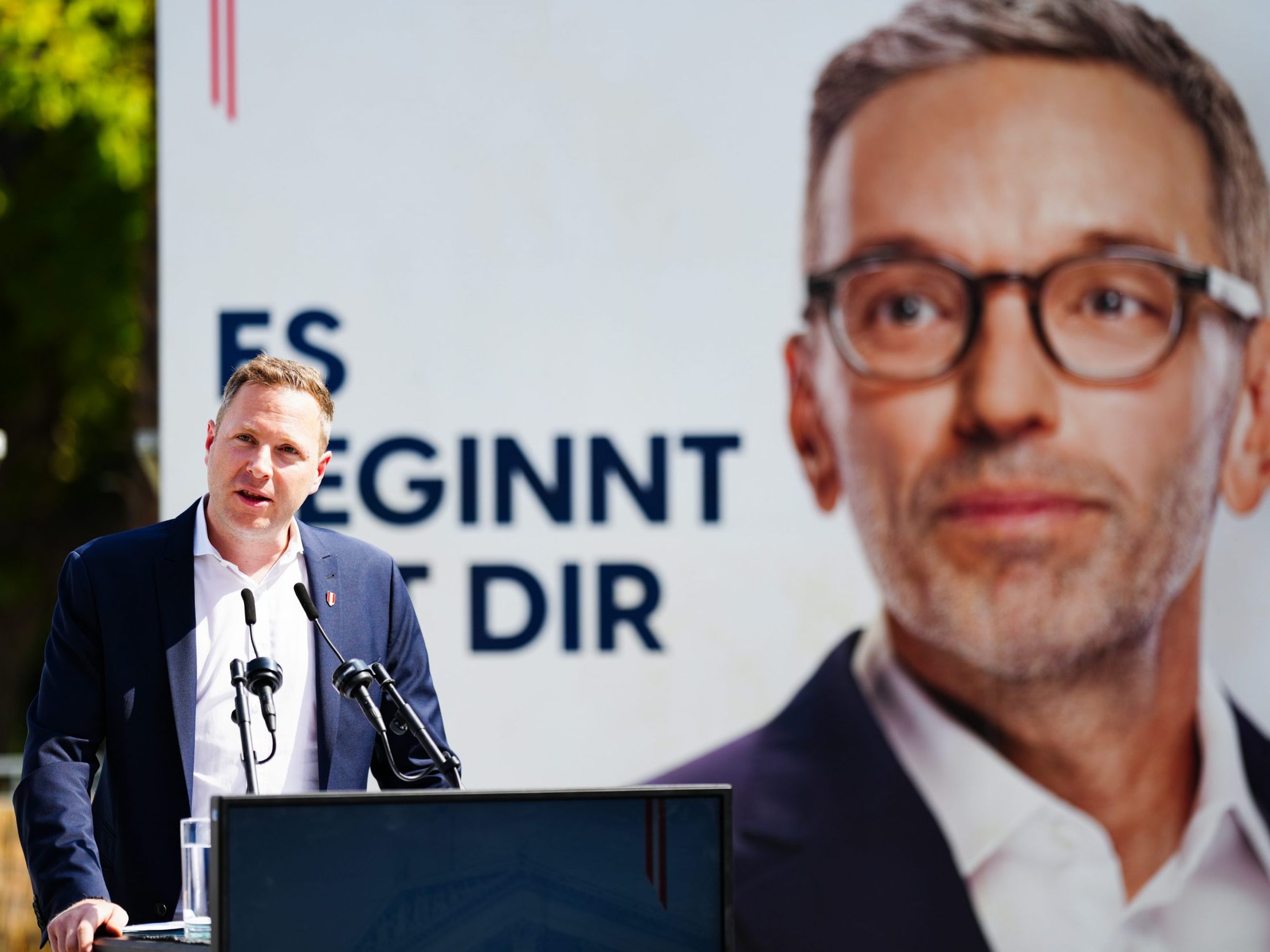 Die FPÖ plakatiert Kickl.