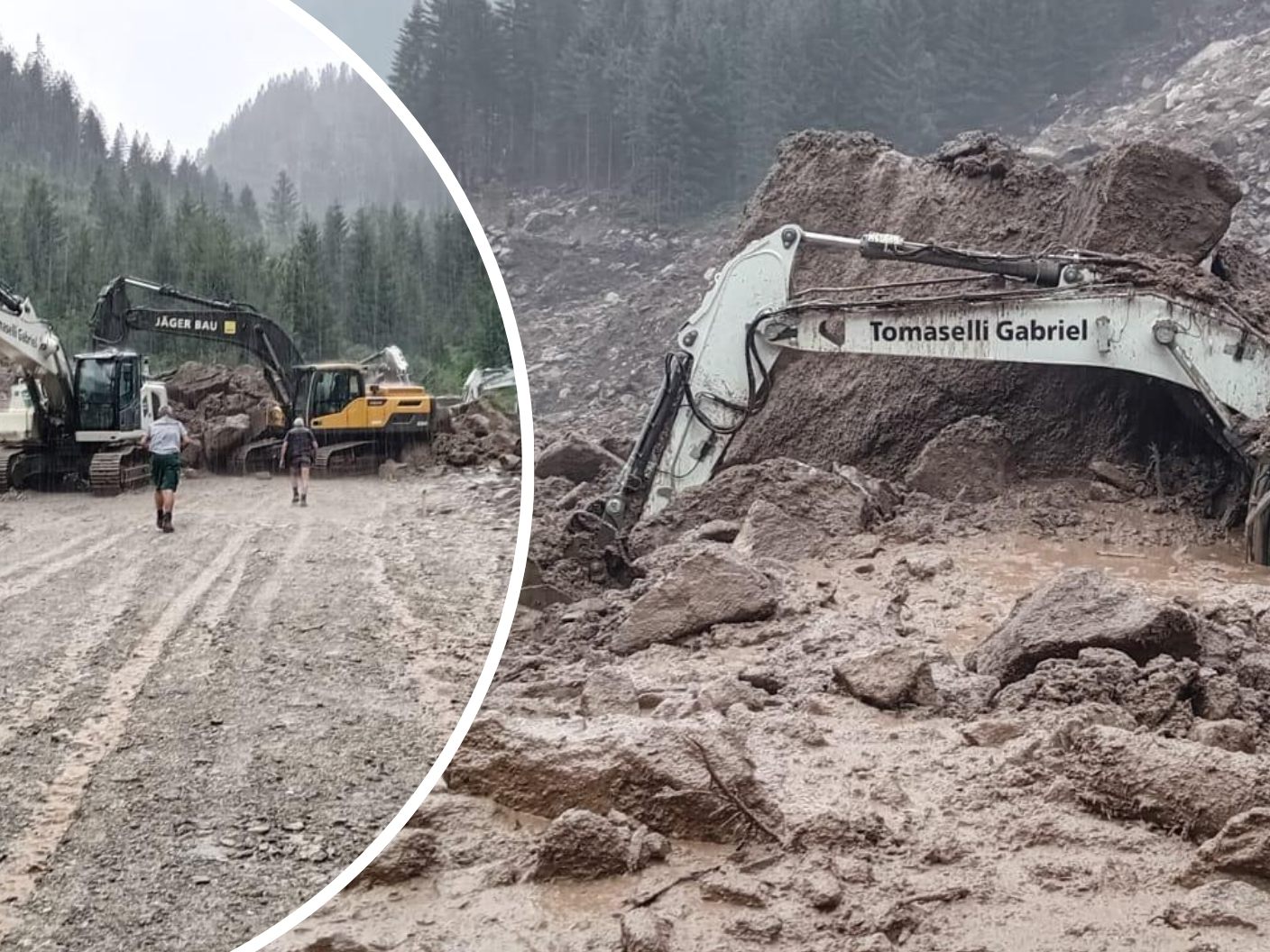 Neuerlicher Murenabgang auf die Silvretta Hochalpenstraße.
