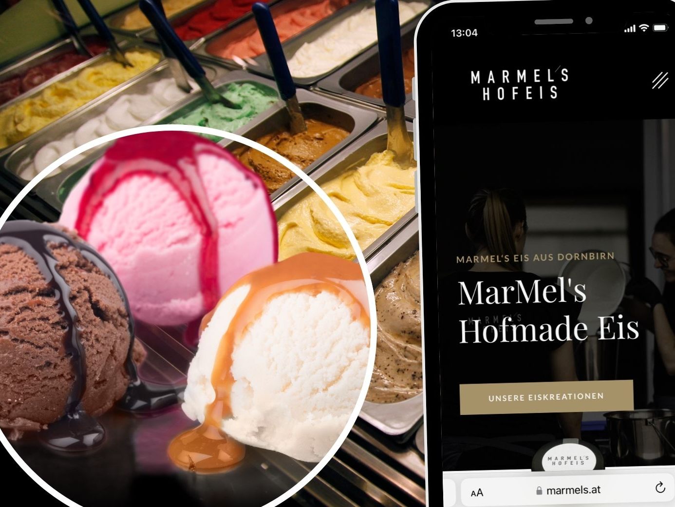 MarMel's Hofeis, ein Familienunternehmen in Vorarlberg.