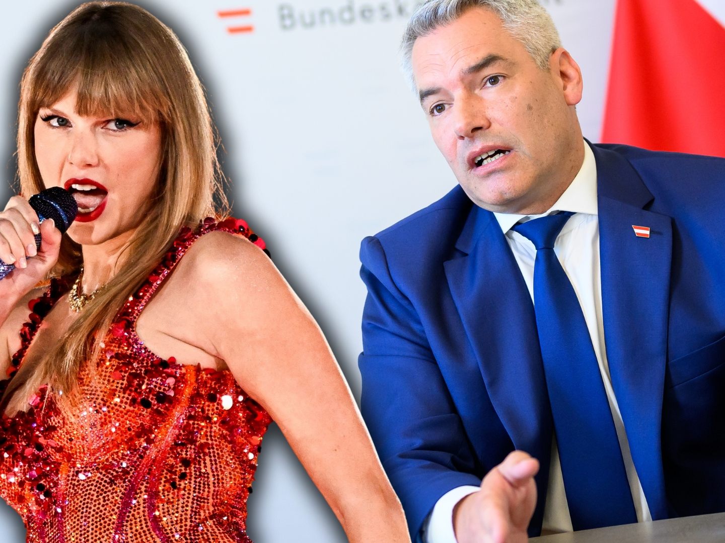 Kanzler Nehammer: Für Fans von Taylor Siwft eine "herbe Enttäuschung".
