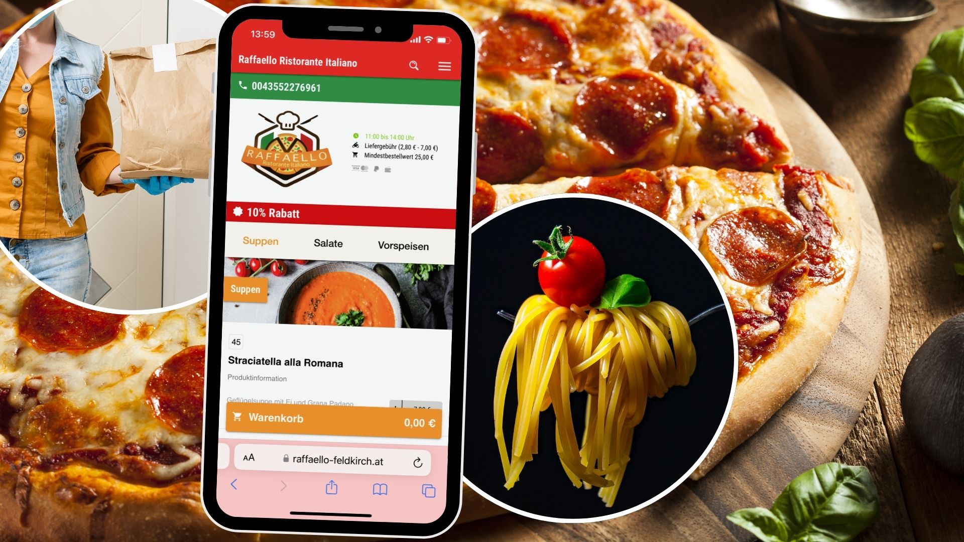 Das Raffaello Ristorante Italiano in Feldkirch begeistert mit einer breiten Auswahl an Speisen. 