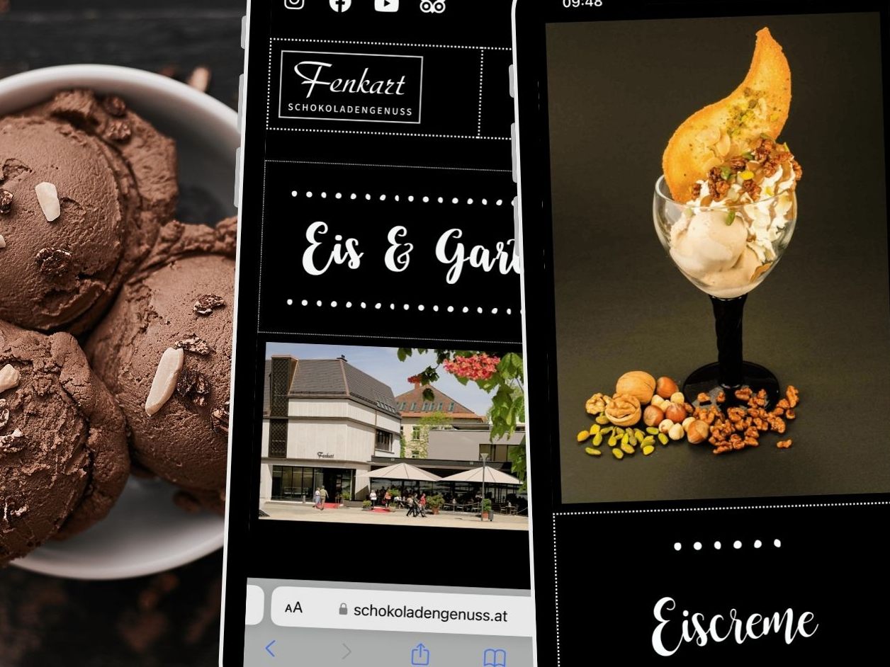 Das Schlosskaffee Hohenems ist nicht nur für seine feinen Backwaren bekannt, sondern auch für seine hervorragenden Eiskreationen,