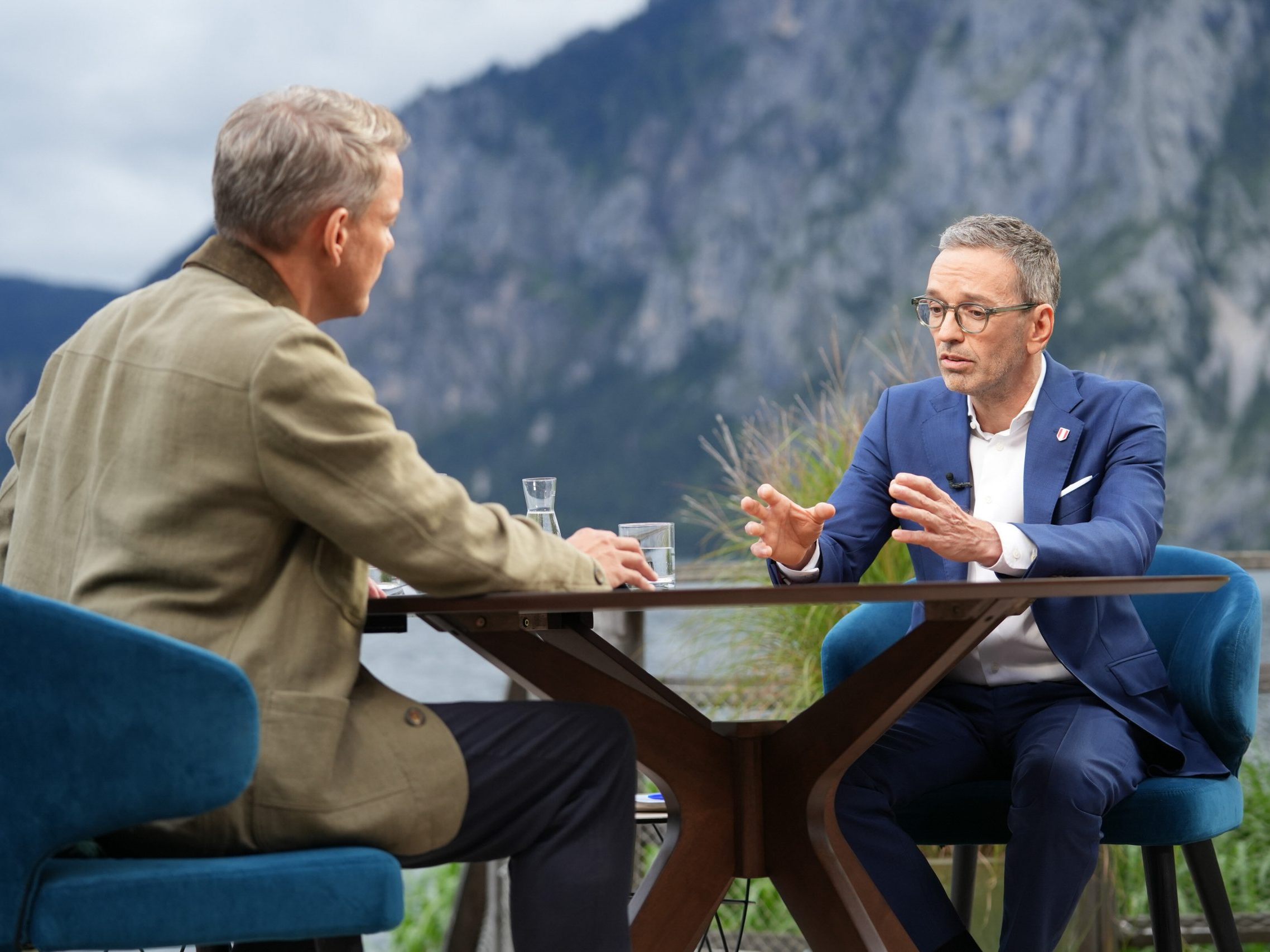 Martin Thür im Gespräch mit Herbert Kickl.