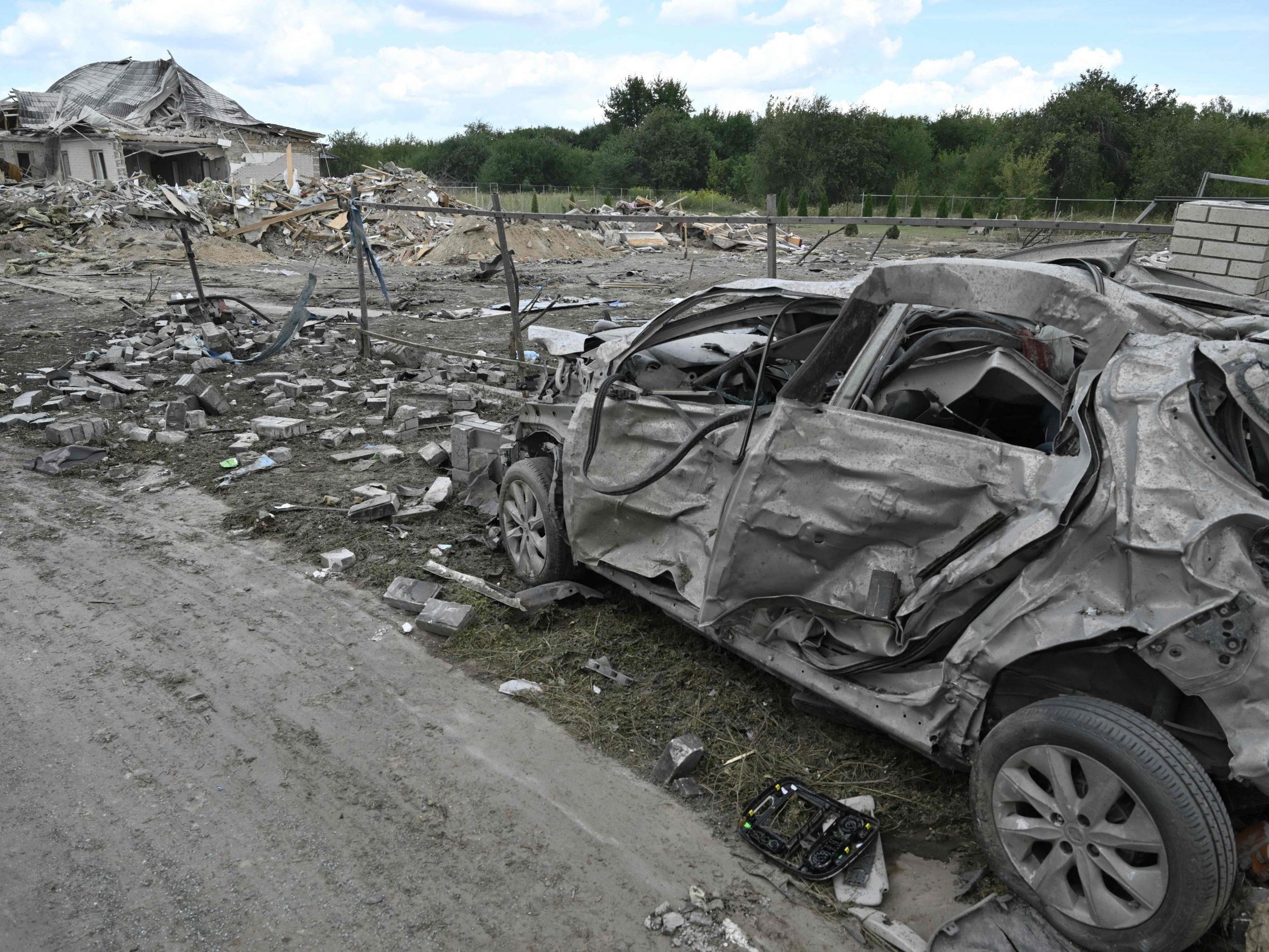 Ein Bild der Zerstörung in der Ukraine.