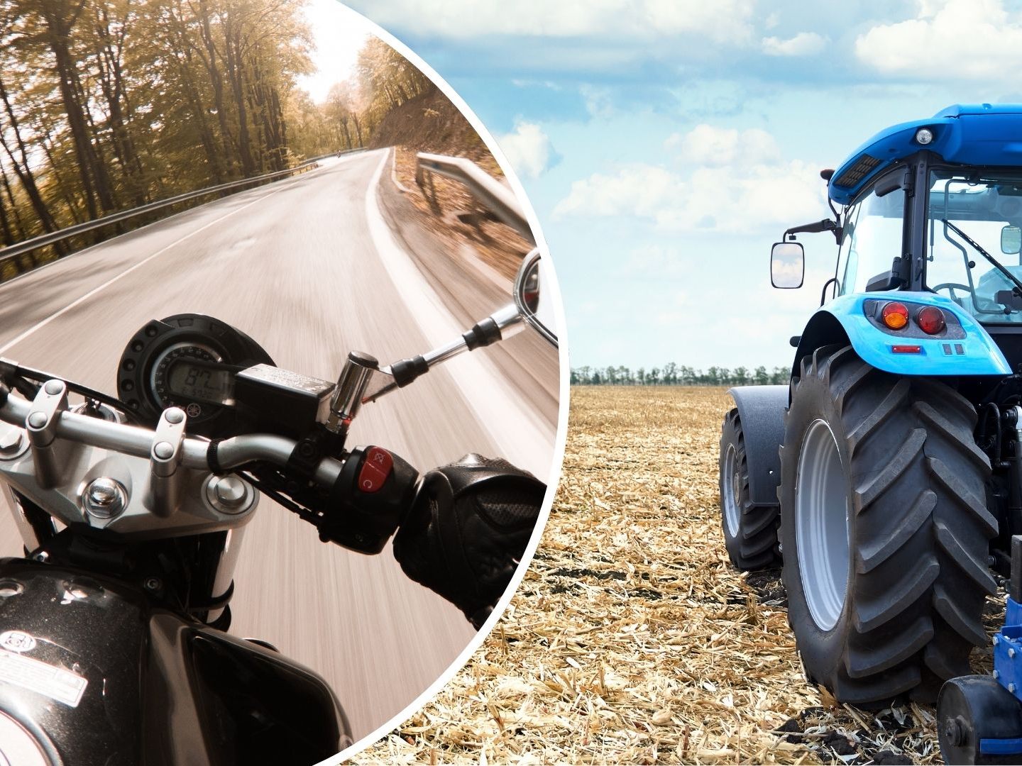 Der 20-jährige Motorradfahrer erlitt Verletzungen an Bein und Schulter.
