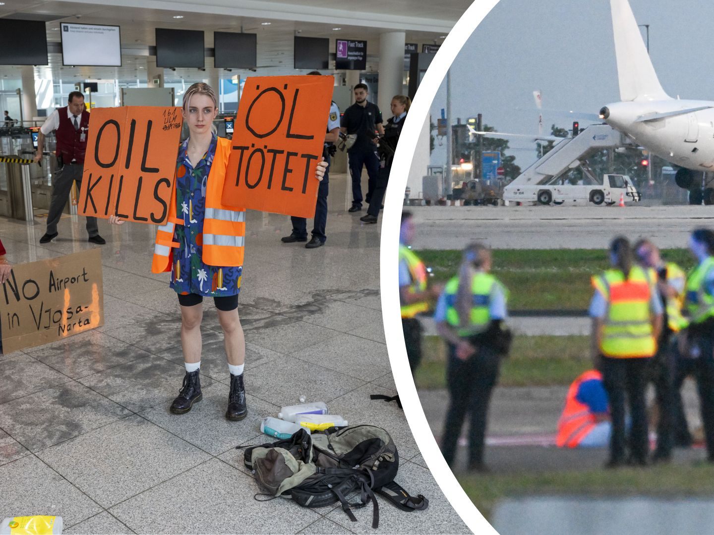 "Letzte Generation" mit Protestaktionen auf mehreren deutschen Flughäfen