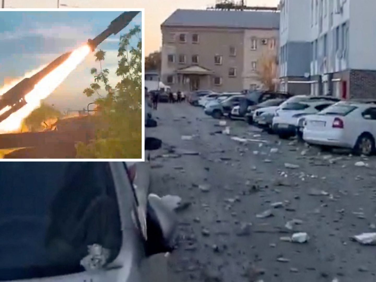 Ukraine - Massive russische Luftangriffe.