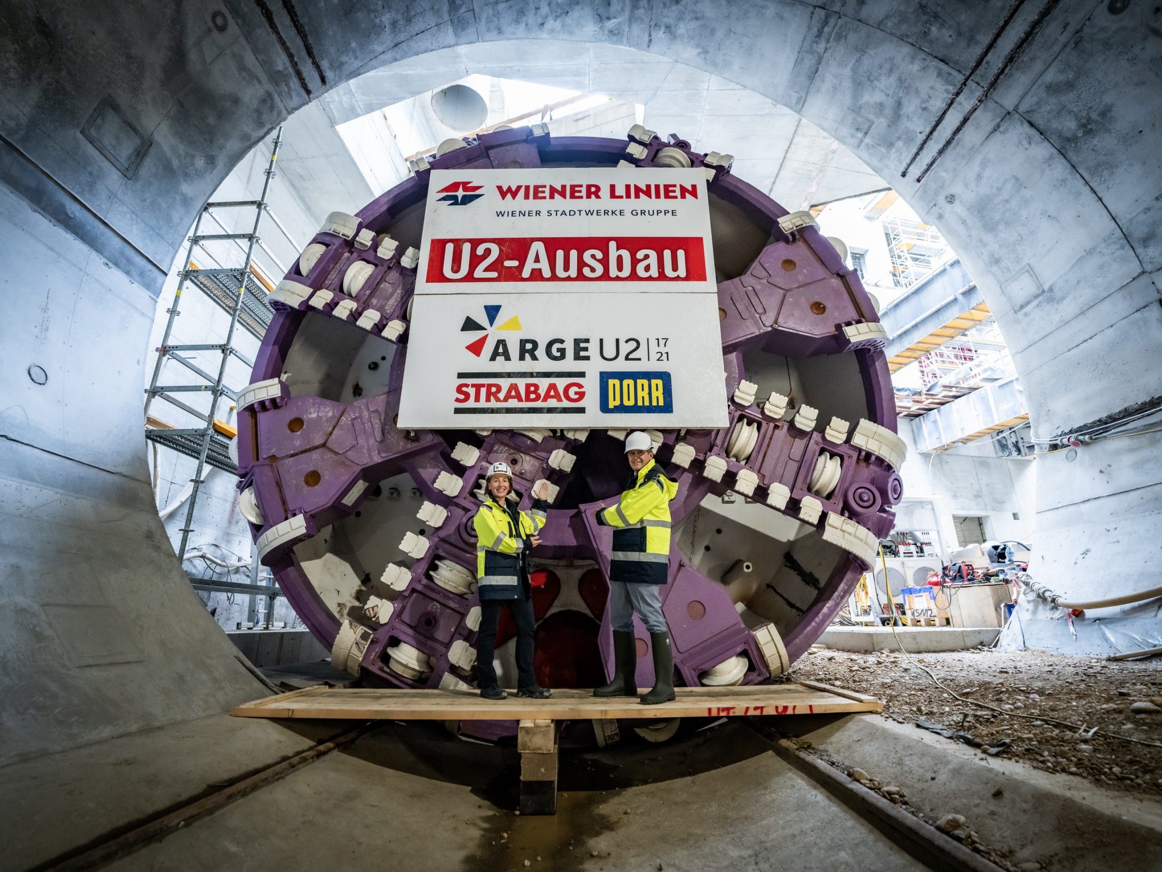 Die Tunnelvortriebsmaschine für die Wiener U2-Verlängerung darf sich über einen Namen freuen.