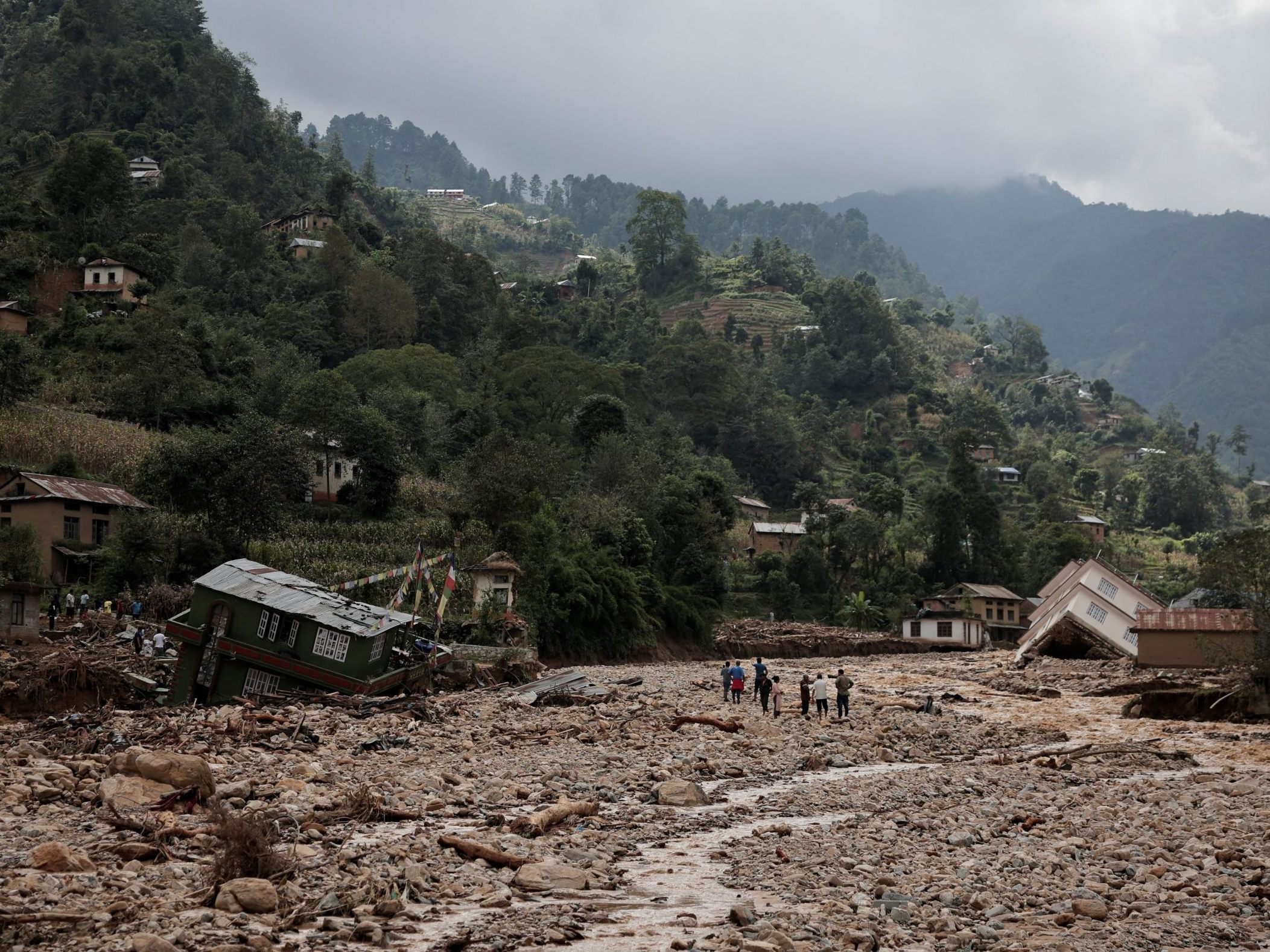 Überschwemmung in Nepal