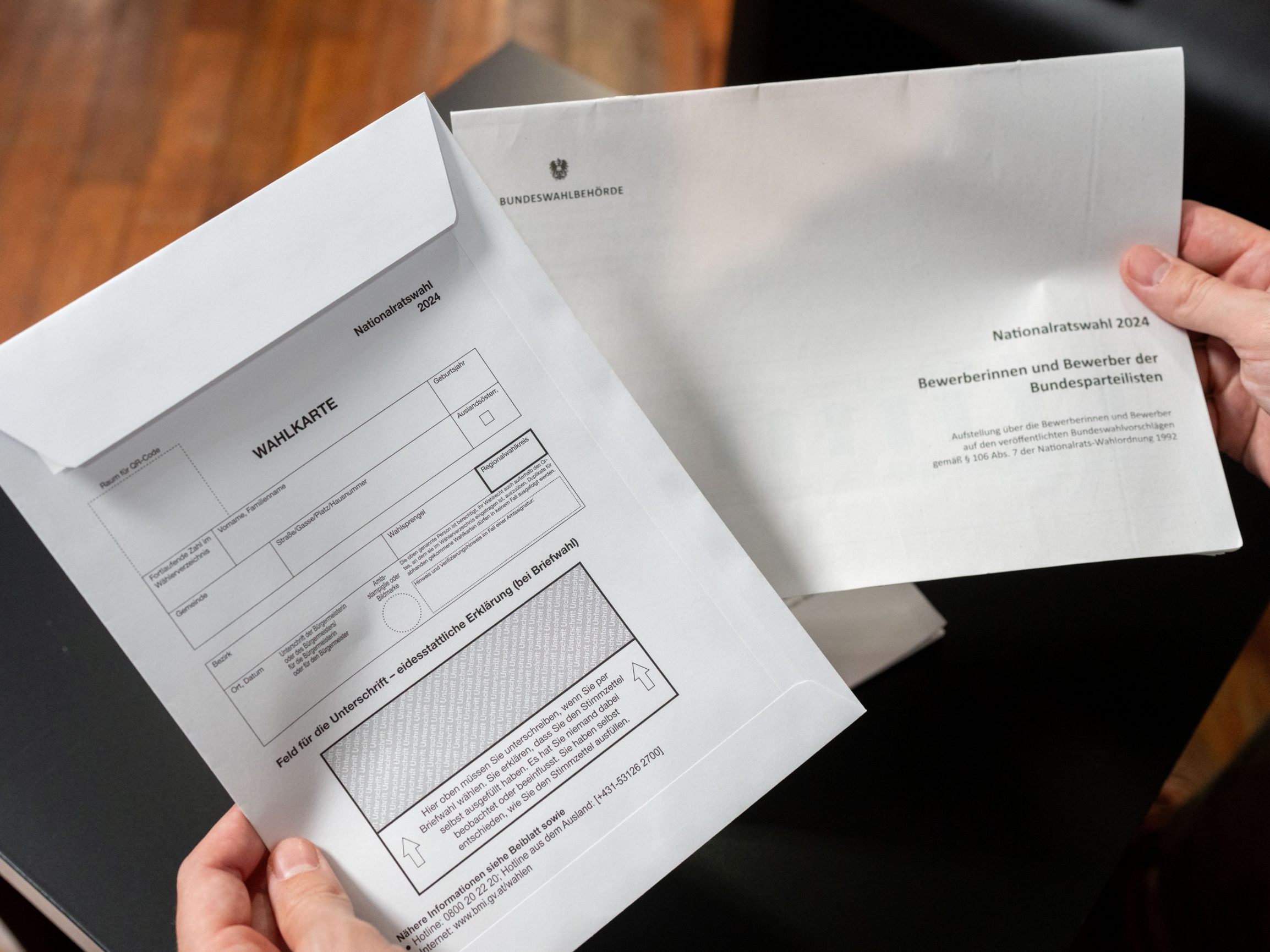 Fristen bei Wahlkarte für Nationalratswahl vorhanden.