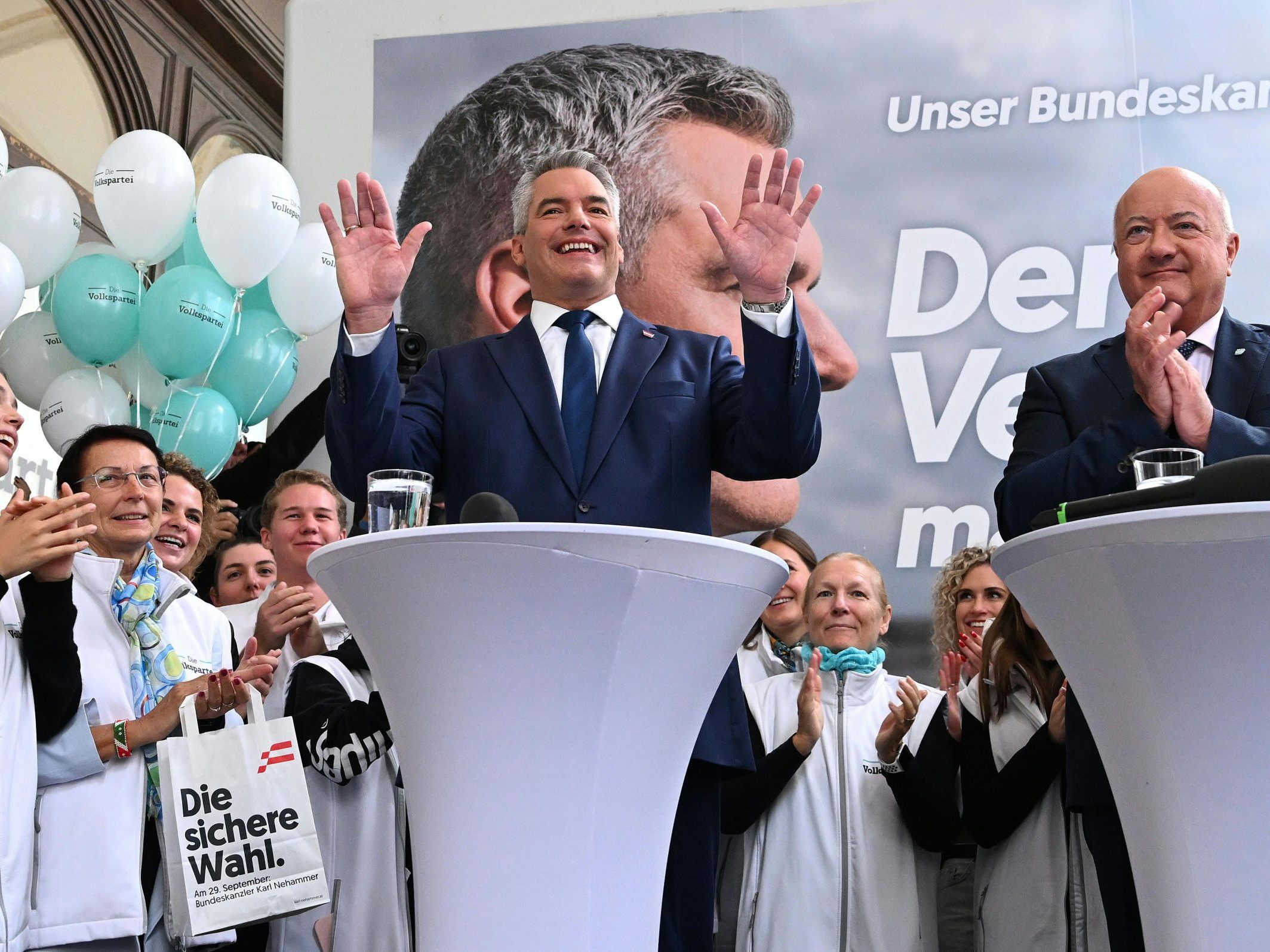 Die ÖVP will bis zur letzten Minute um Stimmen werben.