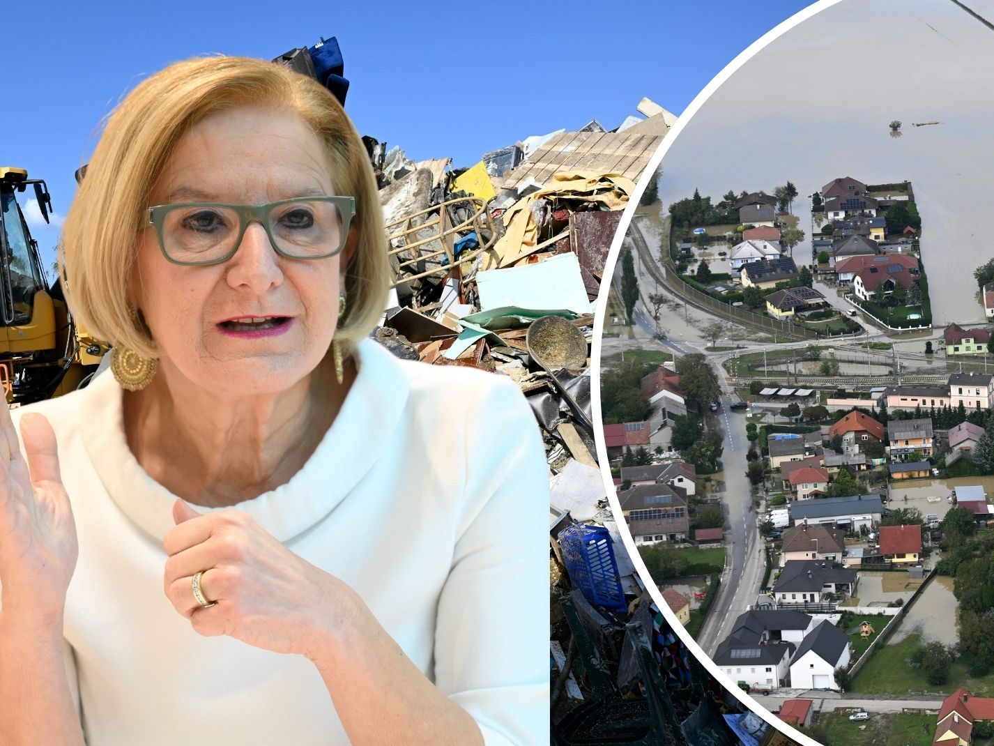 Die Landeshauptfrau geht davon aus, dass der Wiederaufbau "Jahre" dauern werde.