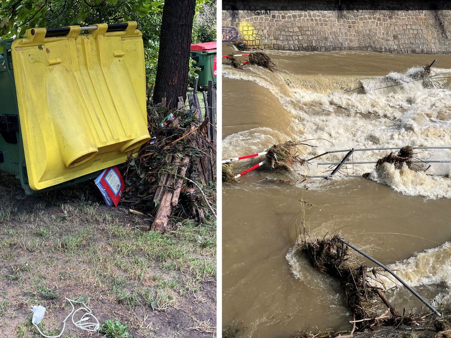 Am Dienstag waren die Folgen des Hochwassers in Wien und Niederösterreich bereits deutlich sichtbar.
