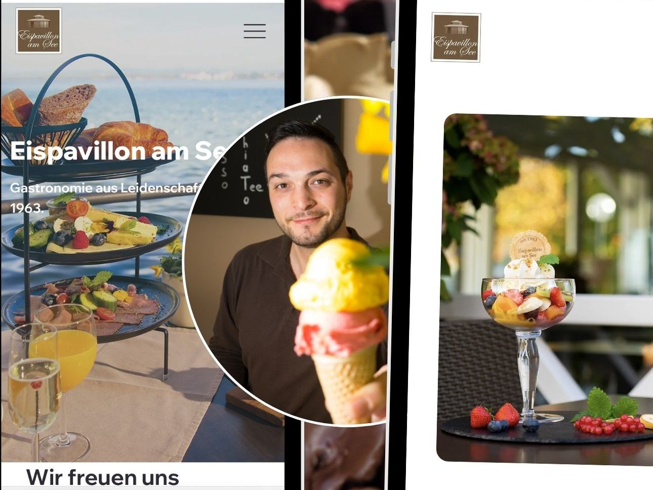 Das Eispavillon am See in Bregenz ist ein Muss für alle Eisliebhaber.