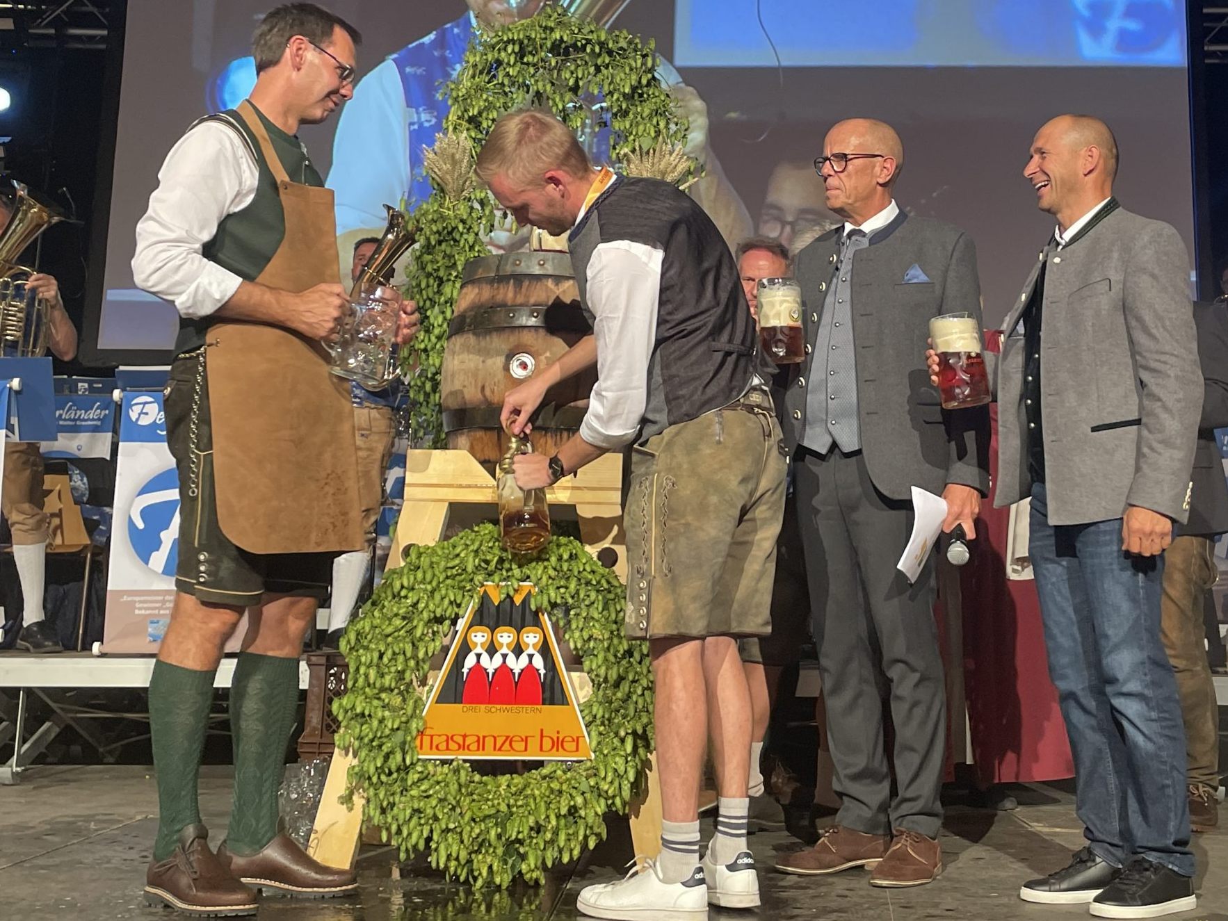 Landeshauptmann Markus Wallner hat 2023 den Fassanstich vorgenommen.