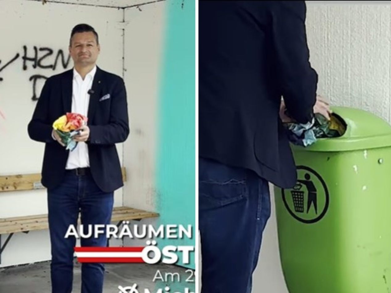 Video von FPÖ-Kandidat Gruber sorgt für Kritik.