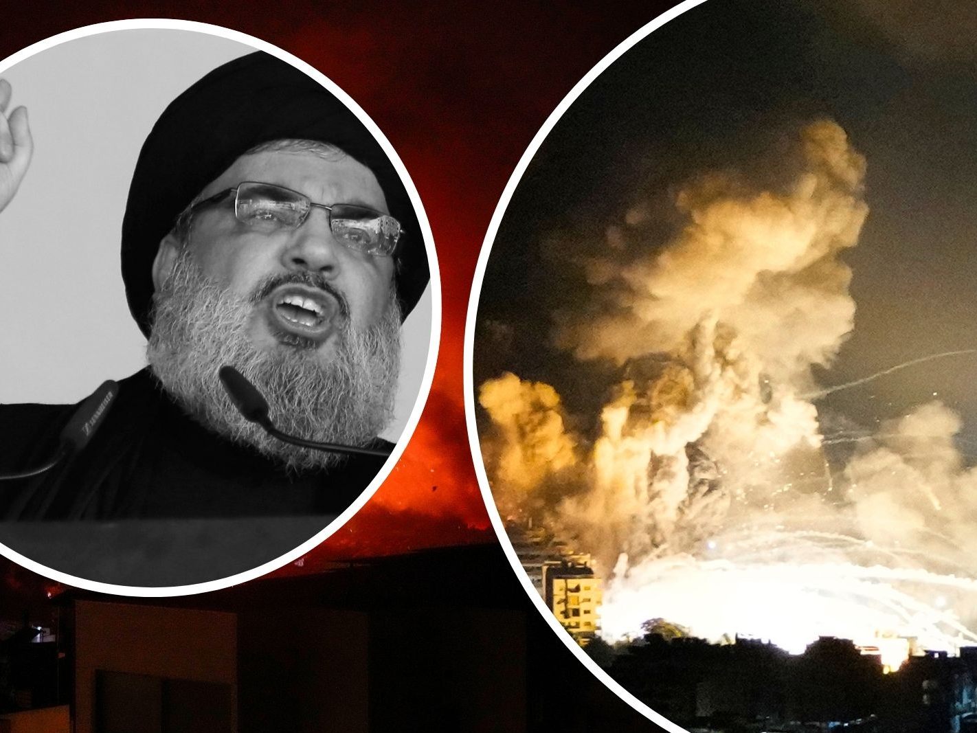 "Apokalyptische" Bilder aus dem Libanon. Die Raketenangriffe im Raum der libanesischen Hauptstadt Beirut wurden in der Nacht auf Samstag fortgesetzt.