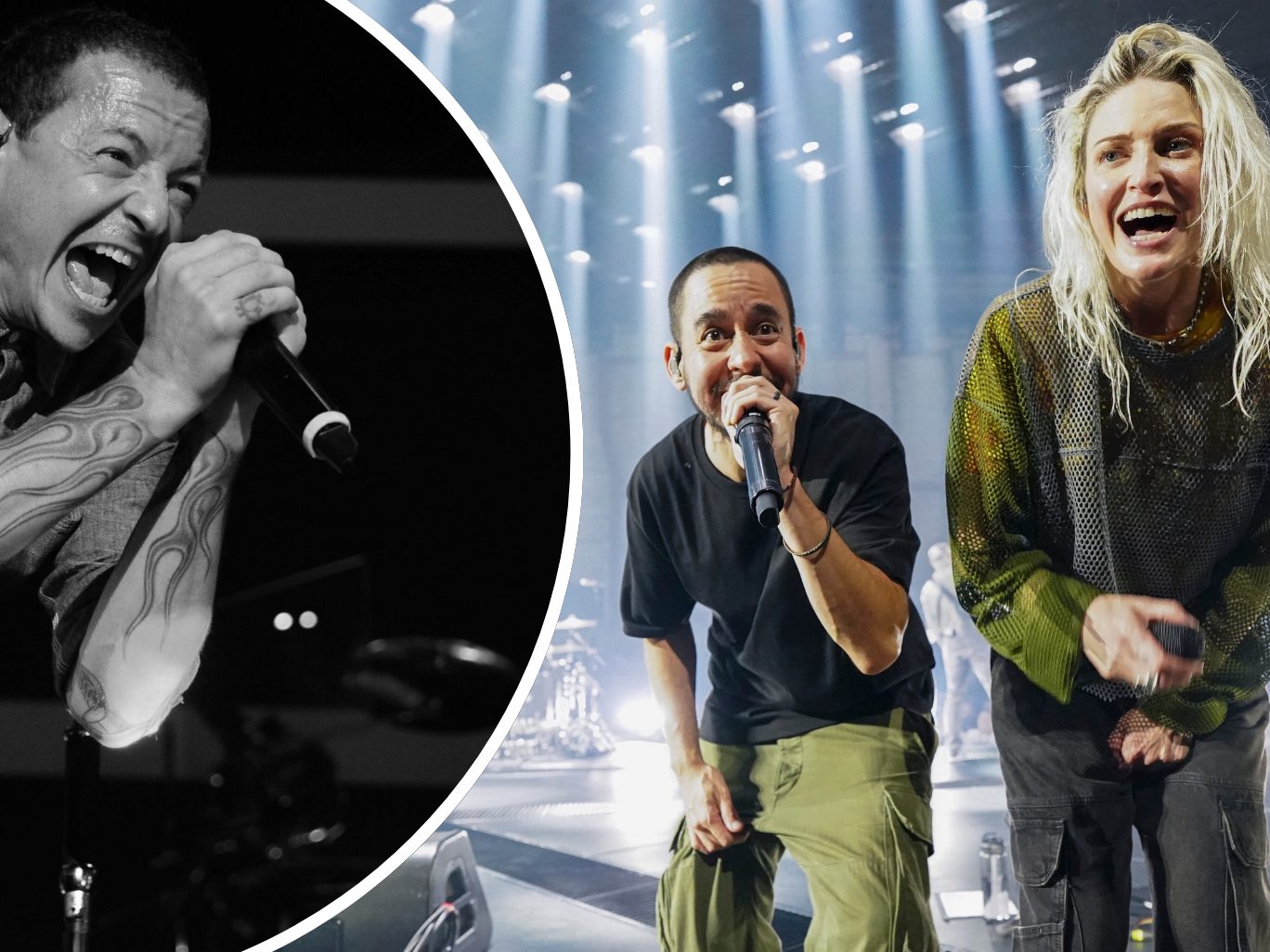 Linkin Park ist nach sieben Jahren zurück auf der Bühne. Sängerin Emily Armstrong übernimmt die Rolle der Lead-Sängerin.