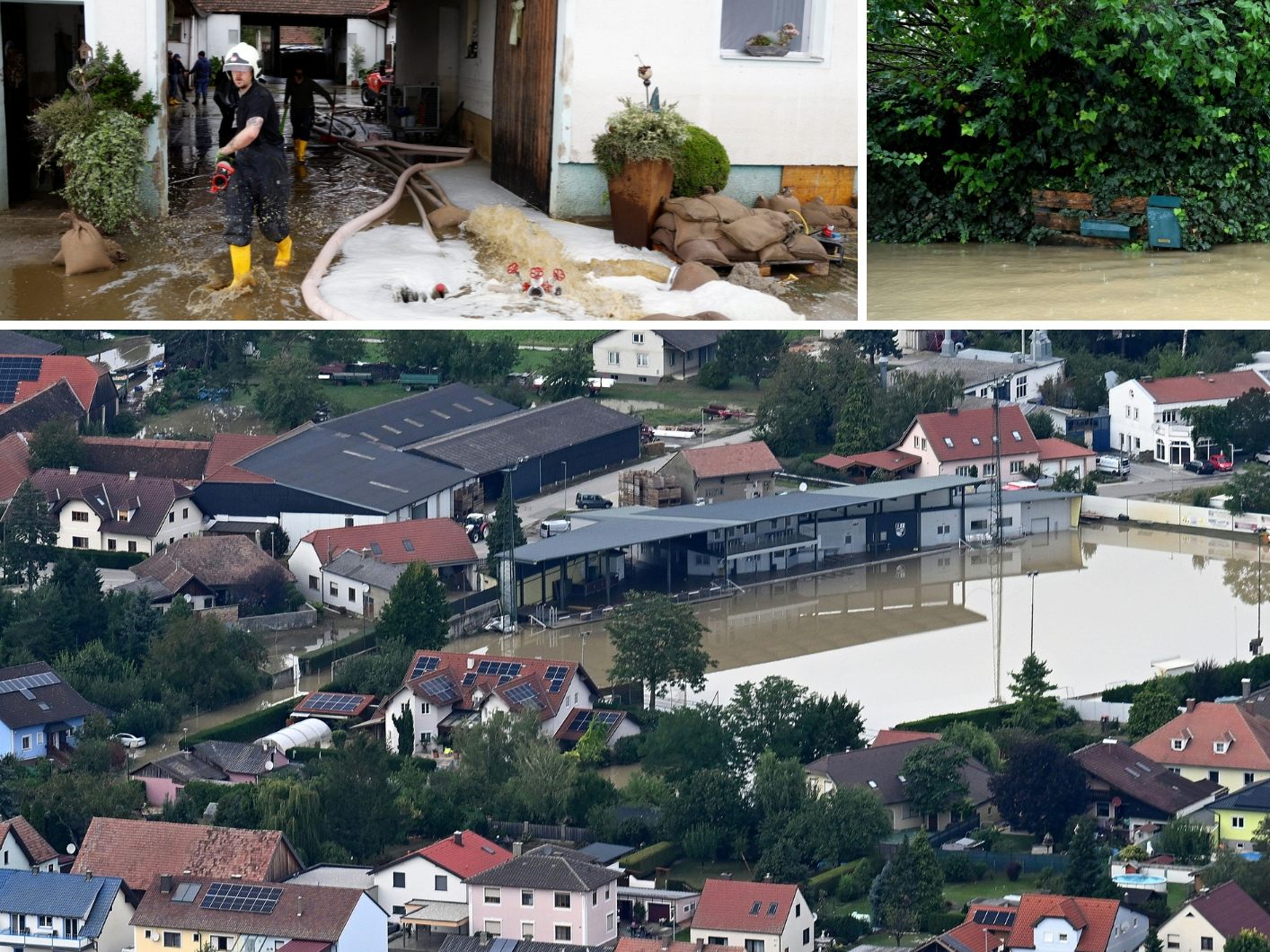 Rust im Tullnerfeld wurde besonders hart vom Hochwasser getroffen.