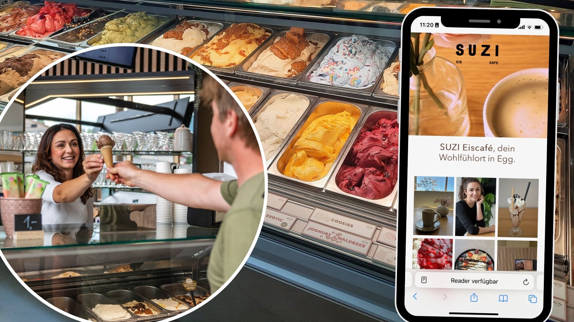 Willkommen im SUZI, dem charmanten Café und Eisladen im Herzen des Bregenzerwaldes.