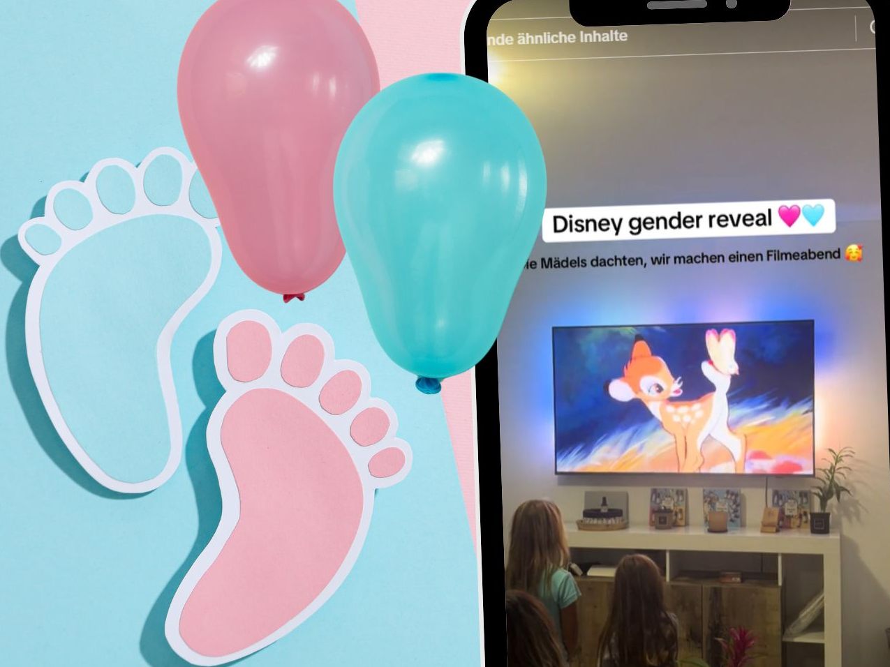 Eine kreative Mutter überrascht ihre zwei Kinder mit einem Disney-Intro, das das Geschlecht ihres neuen Geschwisterchens auf besondere Weise enthüllt.