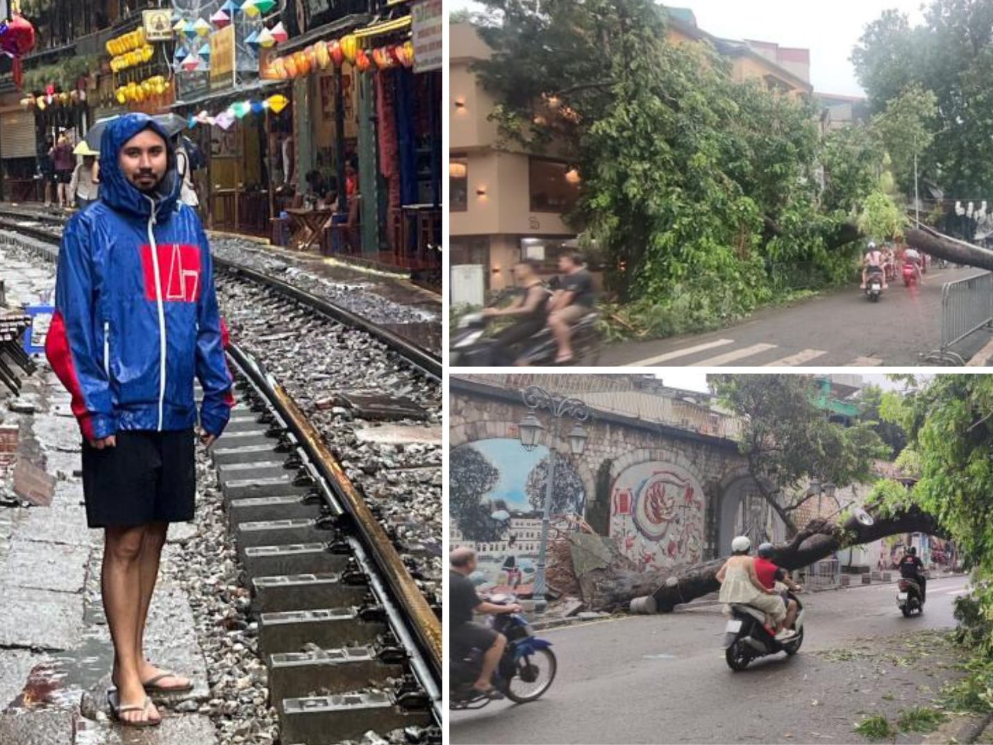 Patrick aus Dornbirn reist aktuell durch Vietnam und erlebte den Taifun "Yagi" hautnah mit.
