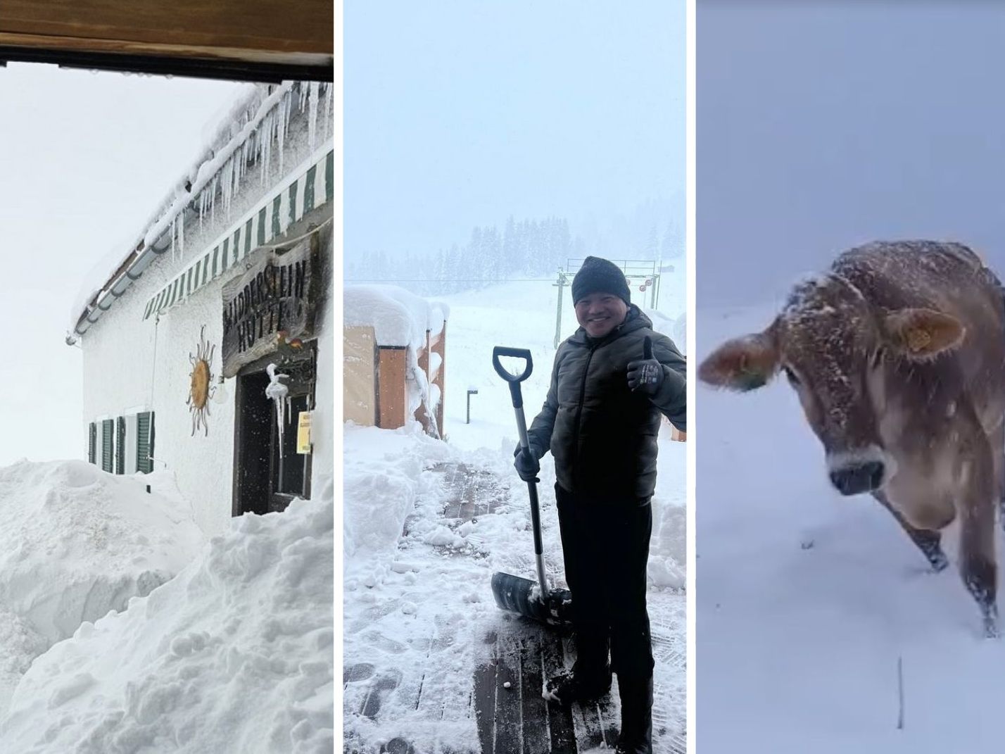 In den höheren Lagen ist reichlich Schnee gefallen