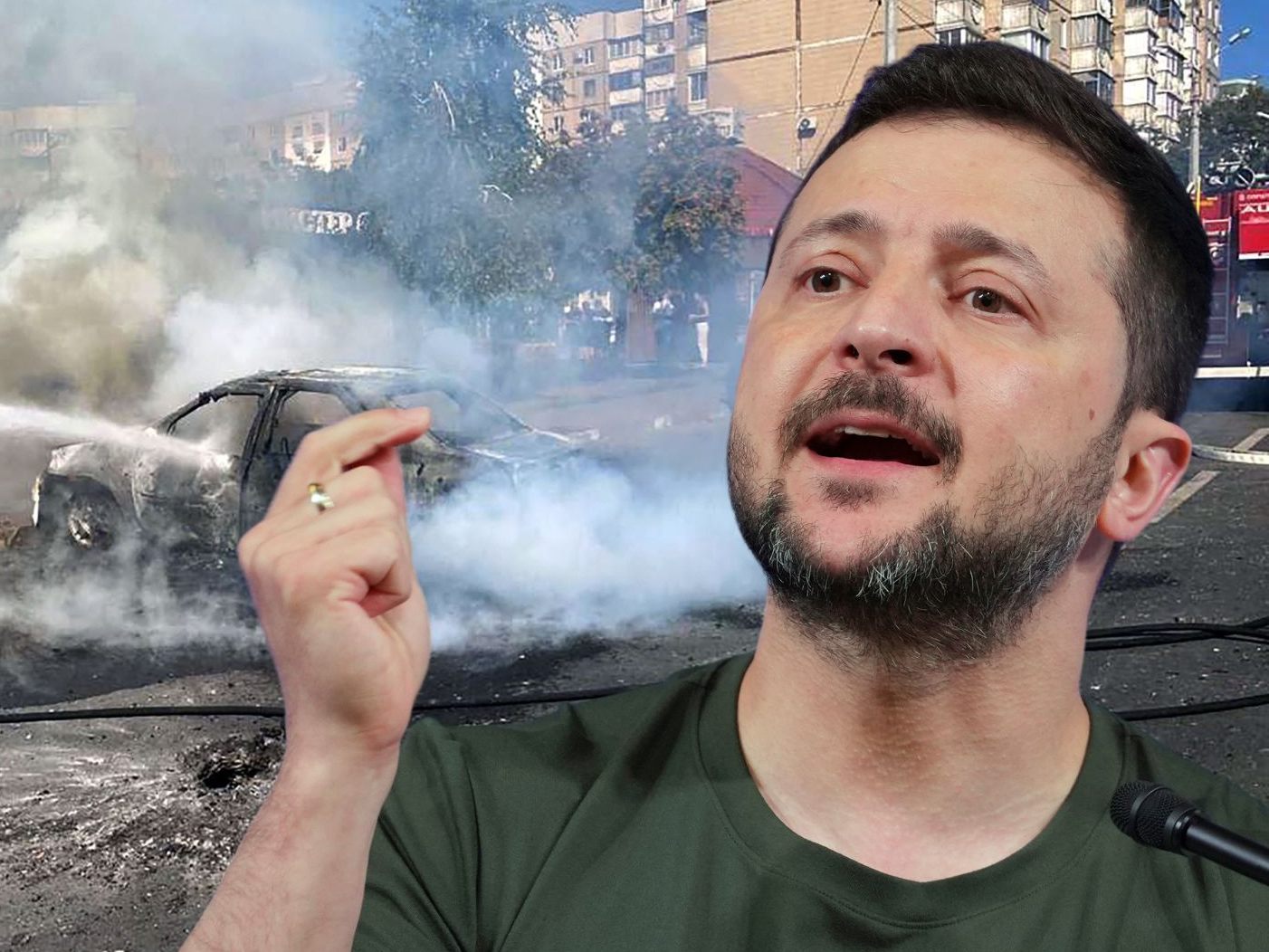 Selenskyj verteidigt den Angriff auf Russland.