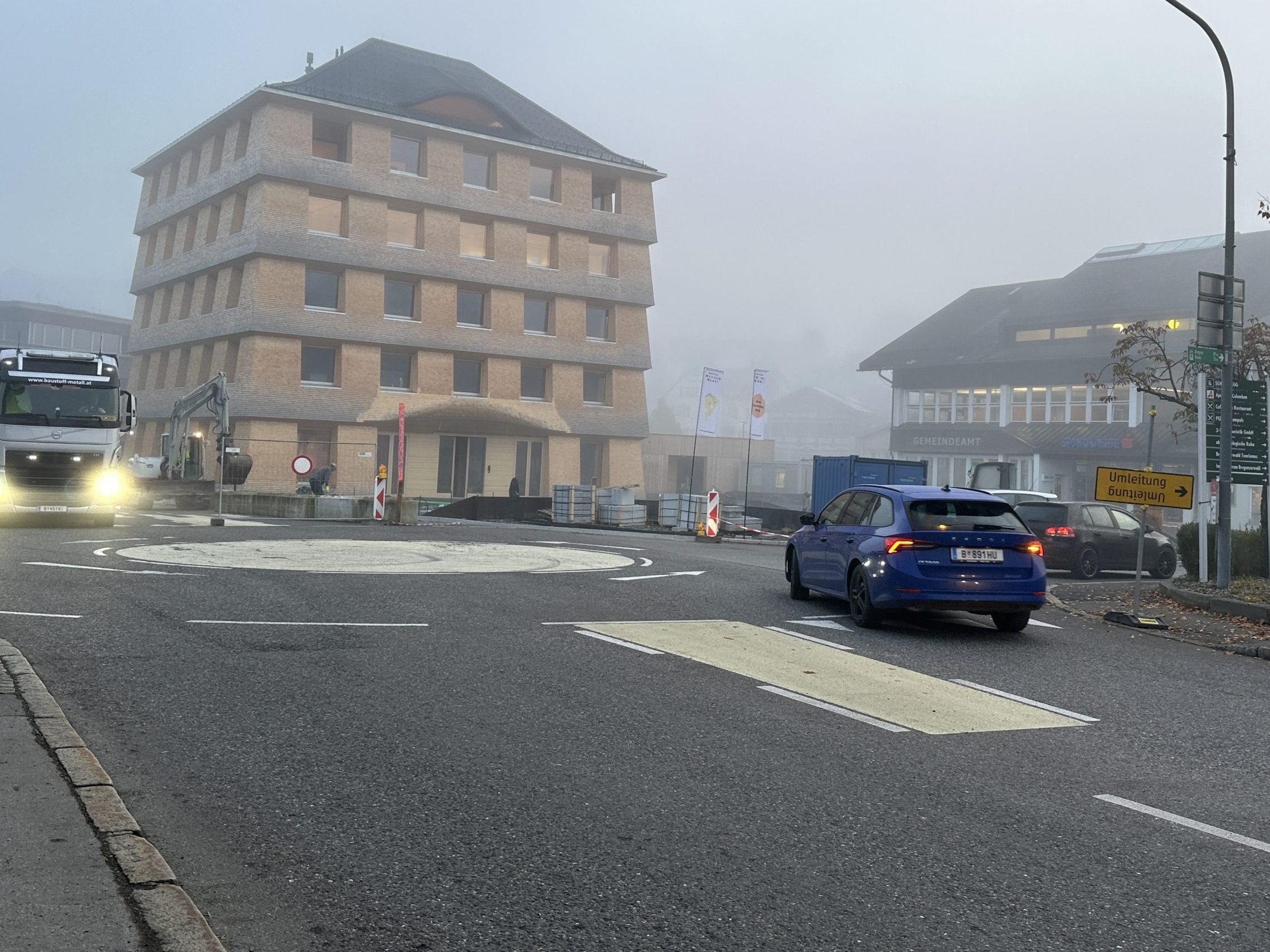 Im Egger Zentrum kommt es zu Verkehrsbehinderungen.
