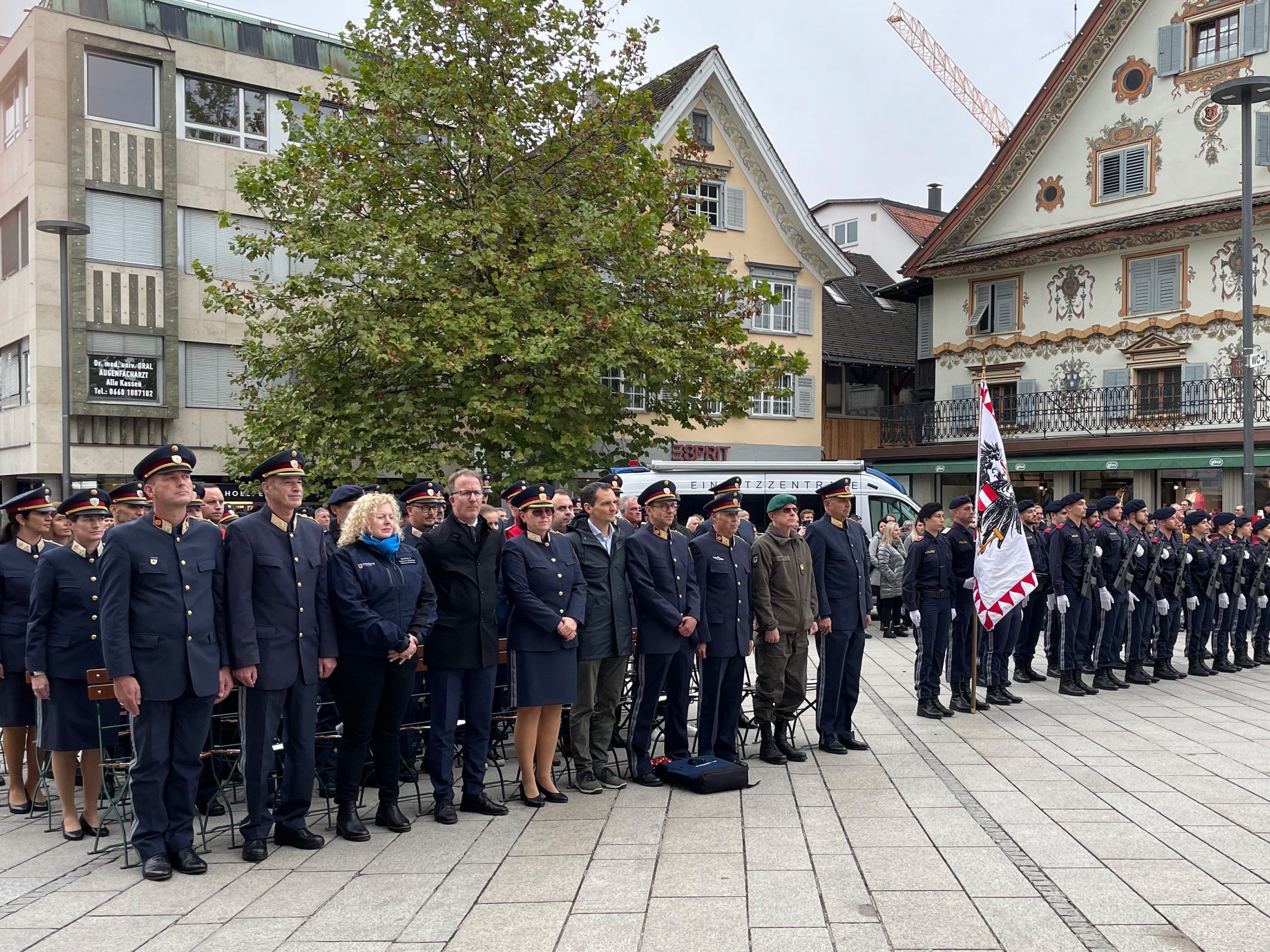 Angelobung auf dem Marktplatz