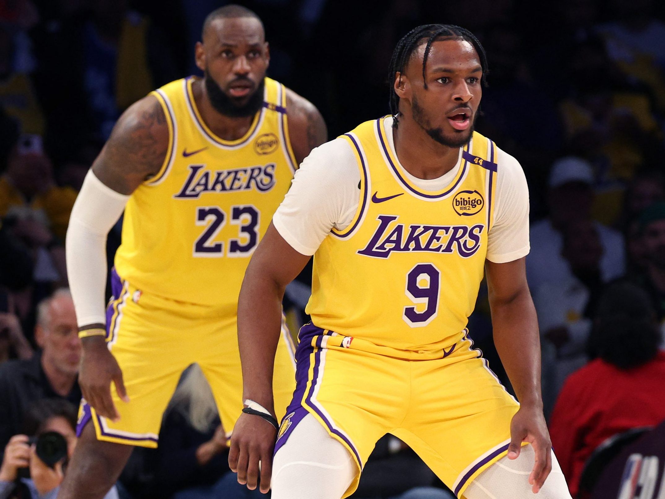 LeBron James und sein Sohn Bronny