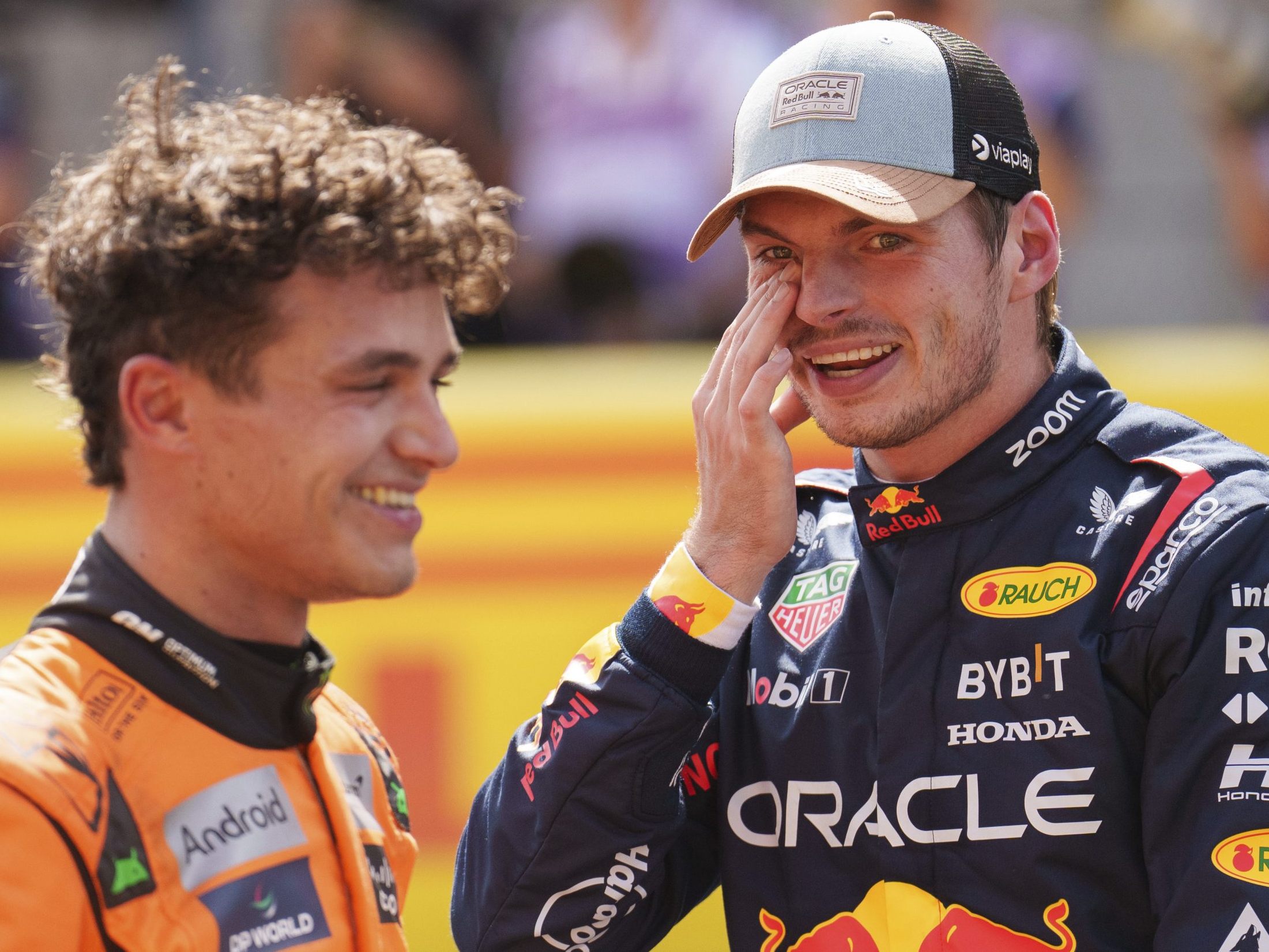 Max Verstappen und Lando Norris beim Sprintrennen in Austin