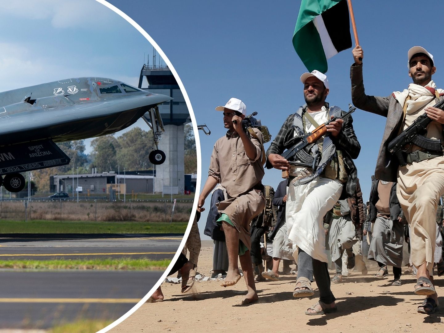 B2-Bomber griffen unterirdische Einrichtungen der Houthis an.